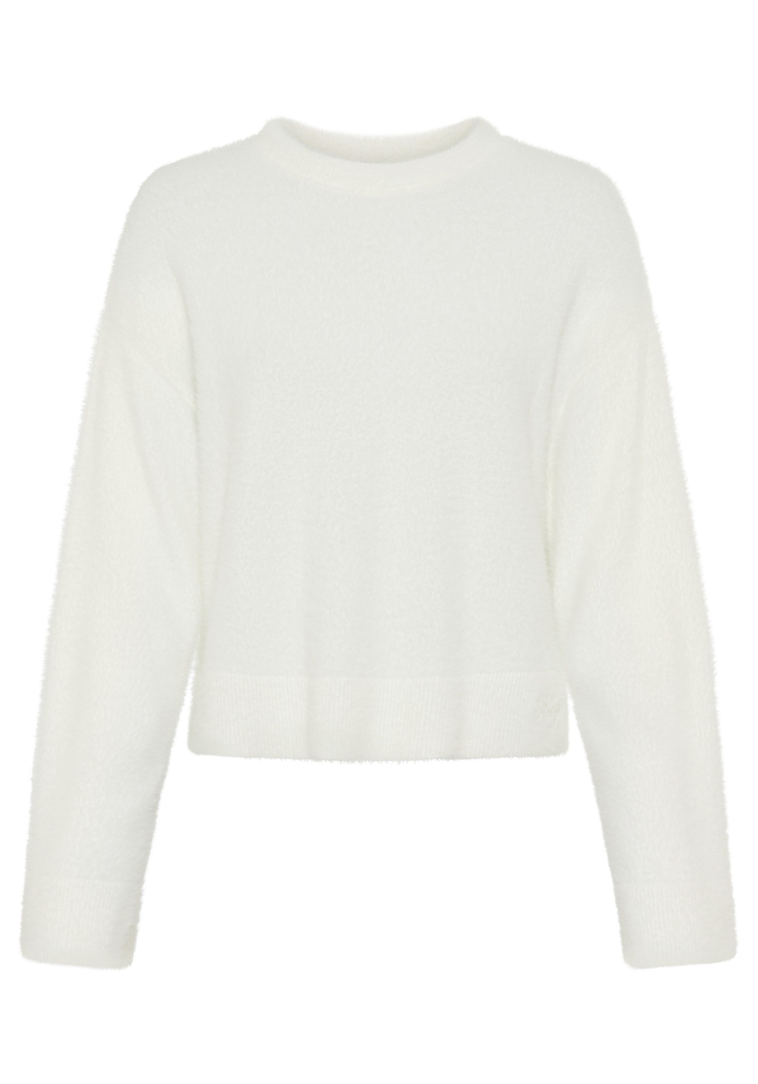 HUGO Blue Strickpullover Sfurryna Oversize, Crew Neck