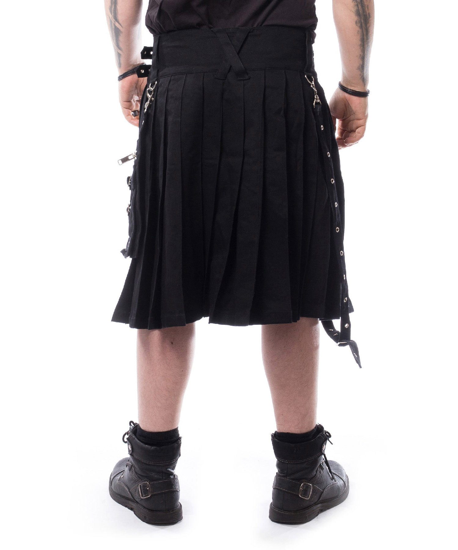 Chemical Black Shorts Calle Herren Mittelalter Rock Schottenrock Kilt – Bild 3 von 4
