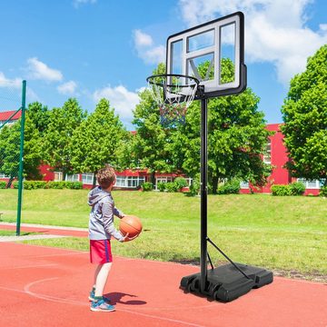 TLGREEN Basketballständer Höhenverstellbarer Basketballständer, Transportable Basketballständer mit Rollen