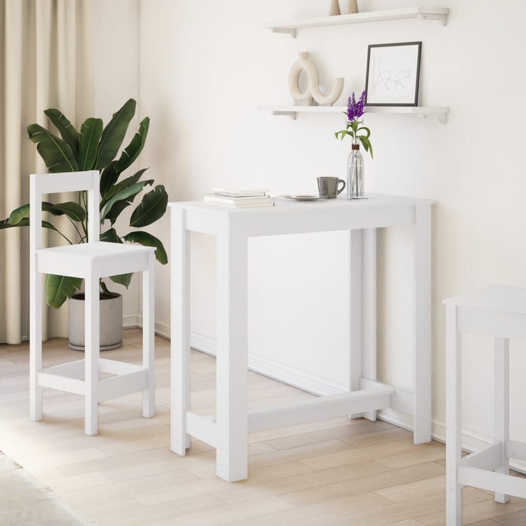 vidaXL Esstisch Bartisch Weiß 102x50x103,5 cm günstig online kaufen