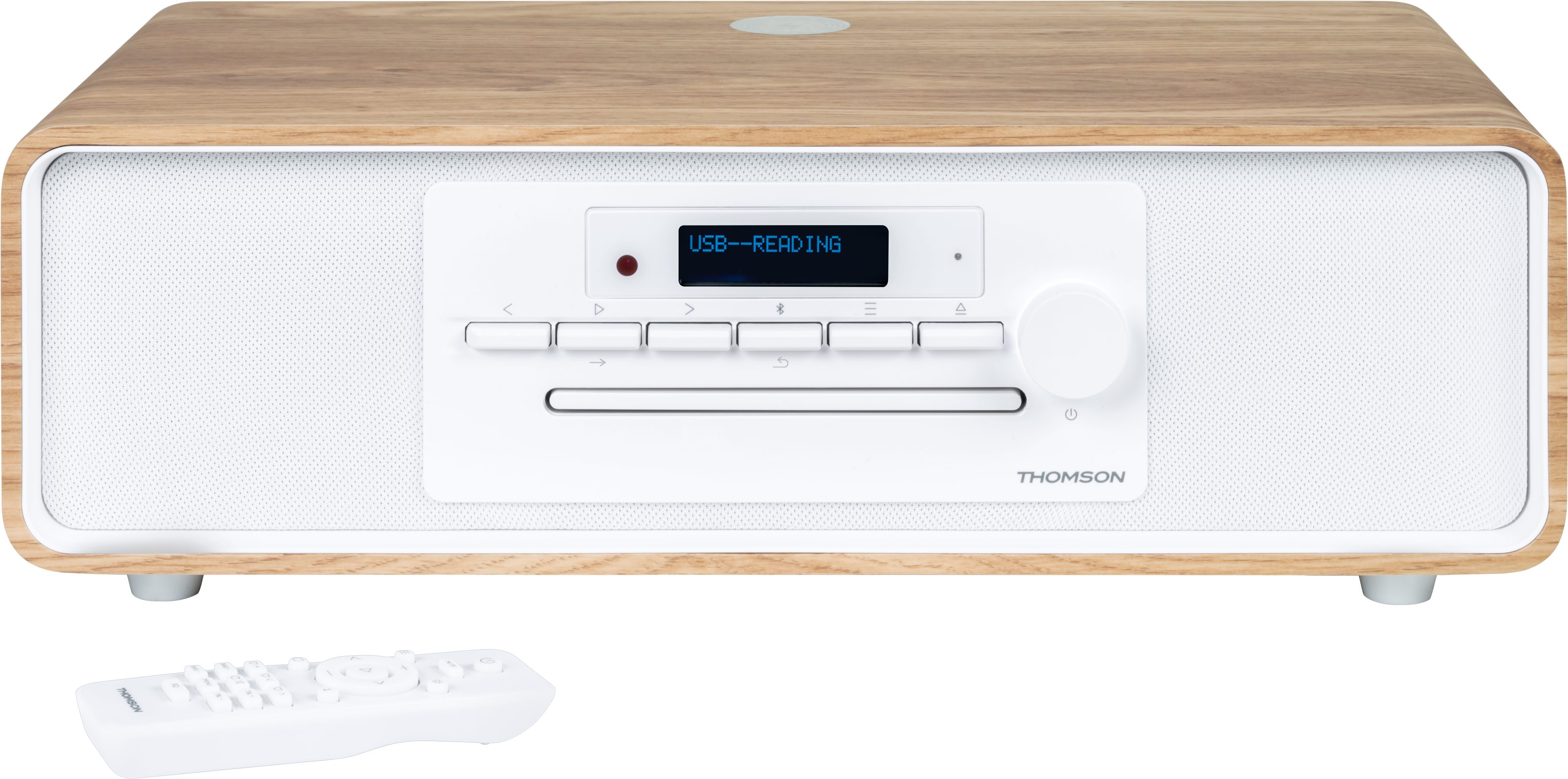 Thomson MIC301IDABBT ws/holz MicroSystem 60W,DAB+/UKW,Bluetooth,CD,USB,Induktion