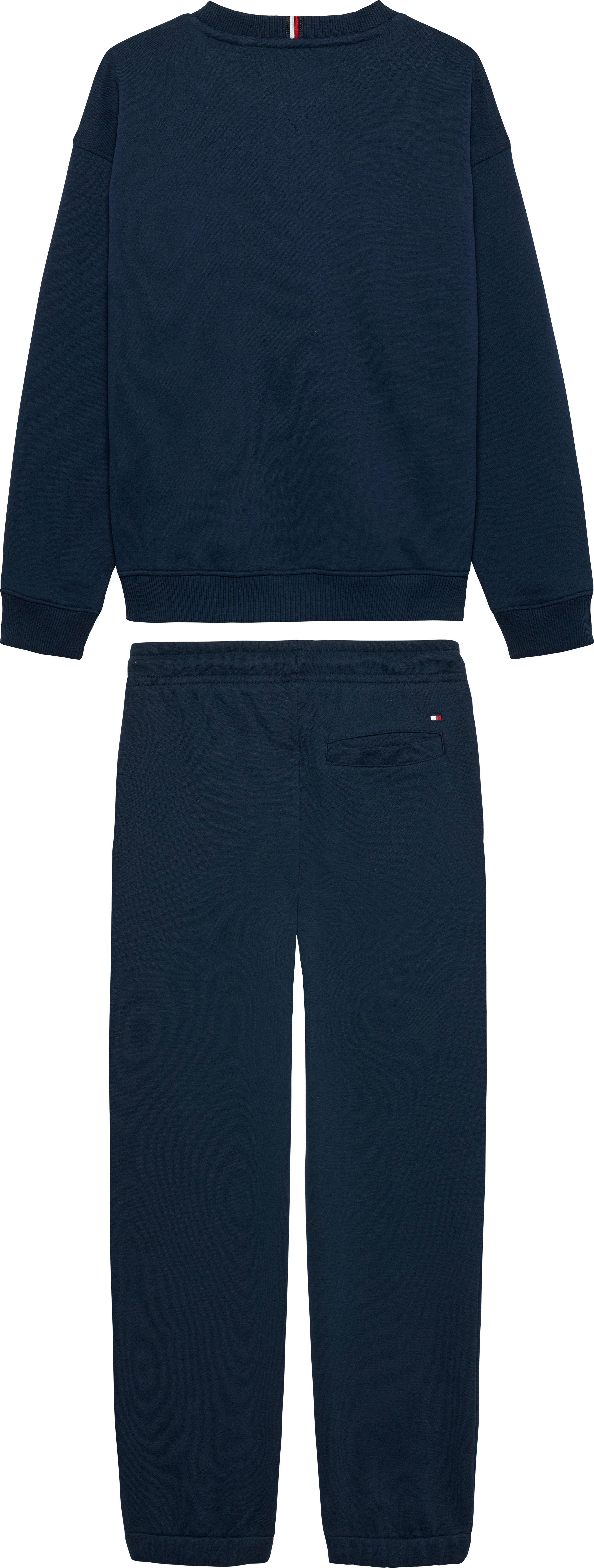 Tommy Hilfiger Langarmshirt & Hose MINI CORP C-NECK SWEATSHIRT SET (2-tlg) Kinder bis 16 Jahre – Bild 5 von 5