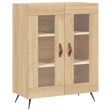 vidaXL Sideboard Sideboard Sonoma-Eiche 69,5x34x90 cm Holzwerkstoff Glas Vitrine