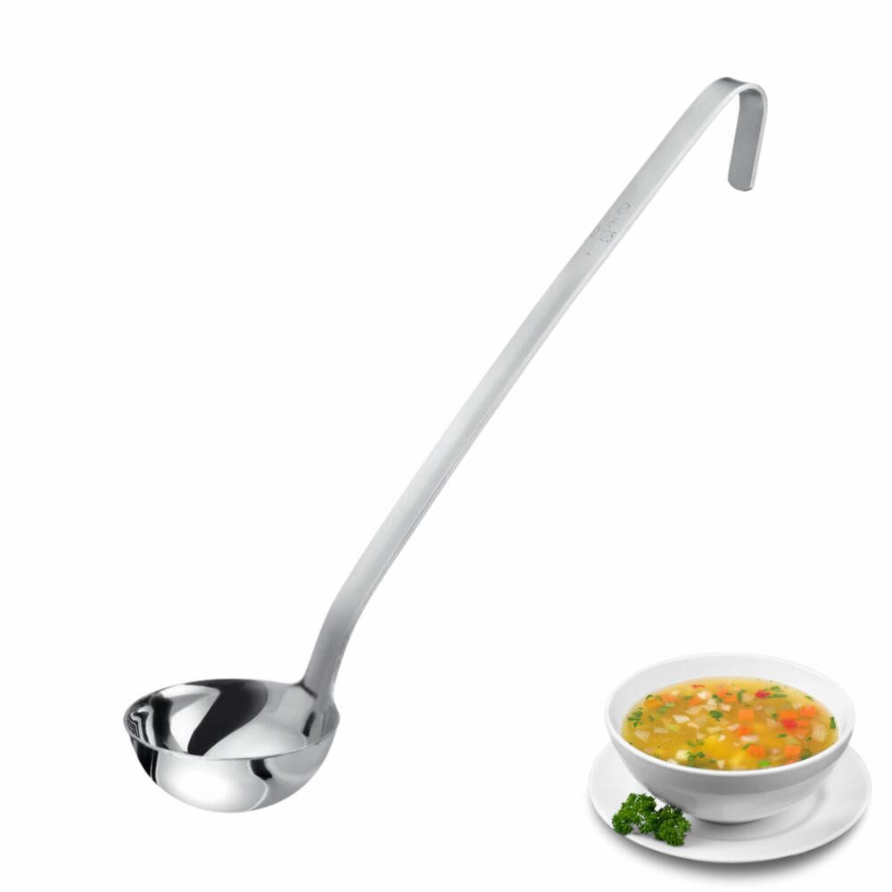 WESTMARK Schöpfkelle Pro – Edelstahl Suppenkelle für die Profi-Küche, Ø 8 cm, 125 ml, rostfrei, spülmaschinengeeignet, langlebig