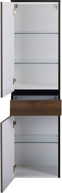 MARLIN Midischrank 3510clarus 40 cm breit, Soft-Close-Funktion, vormontierter Badschrank, Badmöbel
