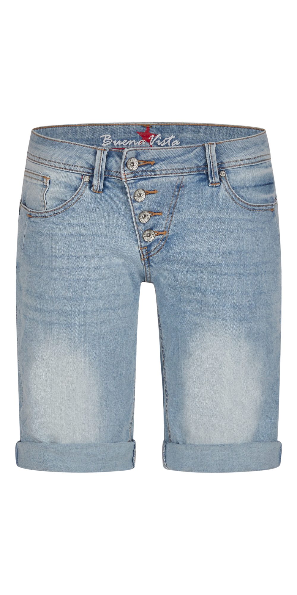 Buena Vista Stretch-Jeans BUENA VISTA MALIBU SHORT bleach denim 2504 B5025 günstig online kaufen