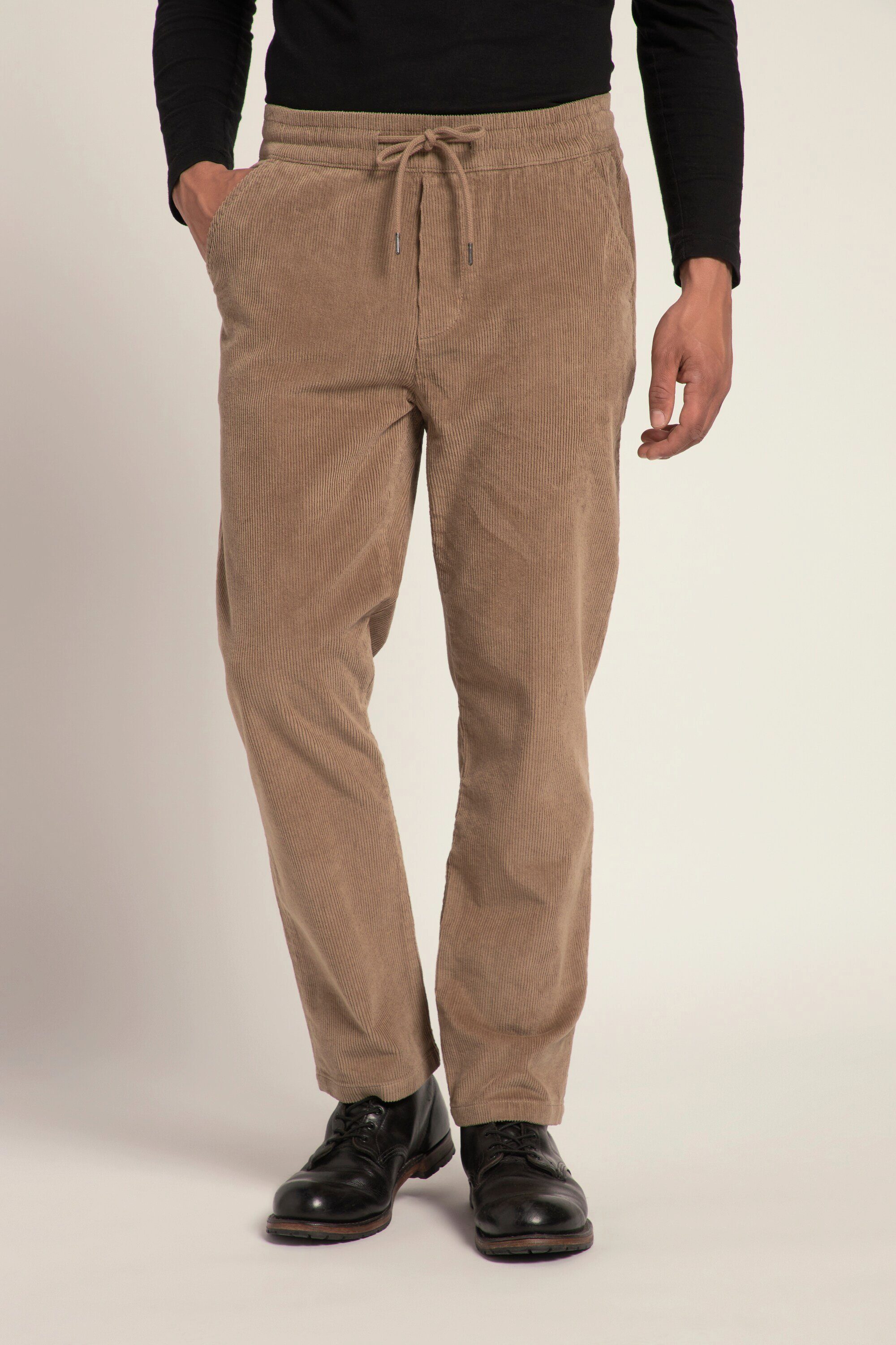 JP1880 Schlupfhose Cordhose Modern Fit Elastikbund khaki