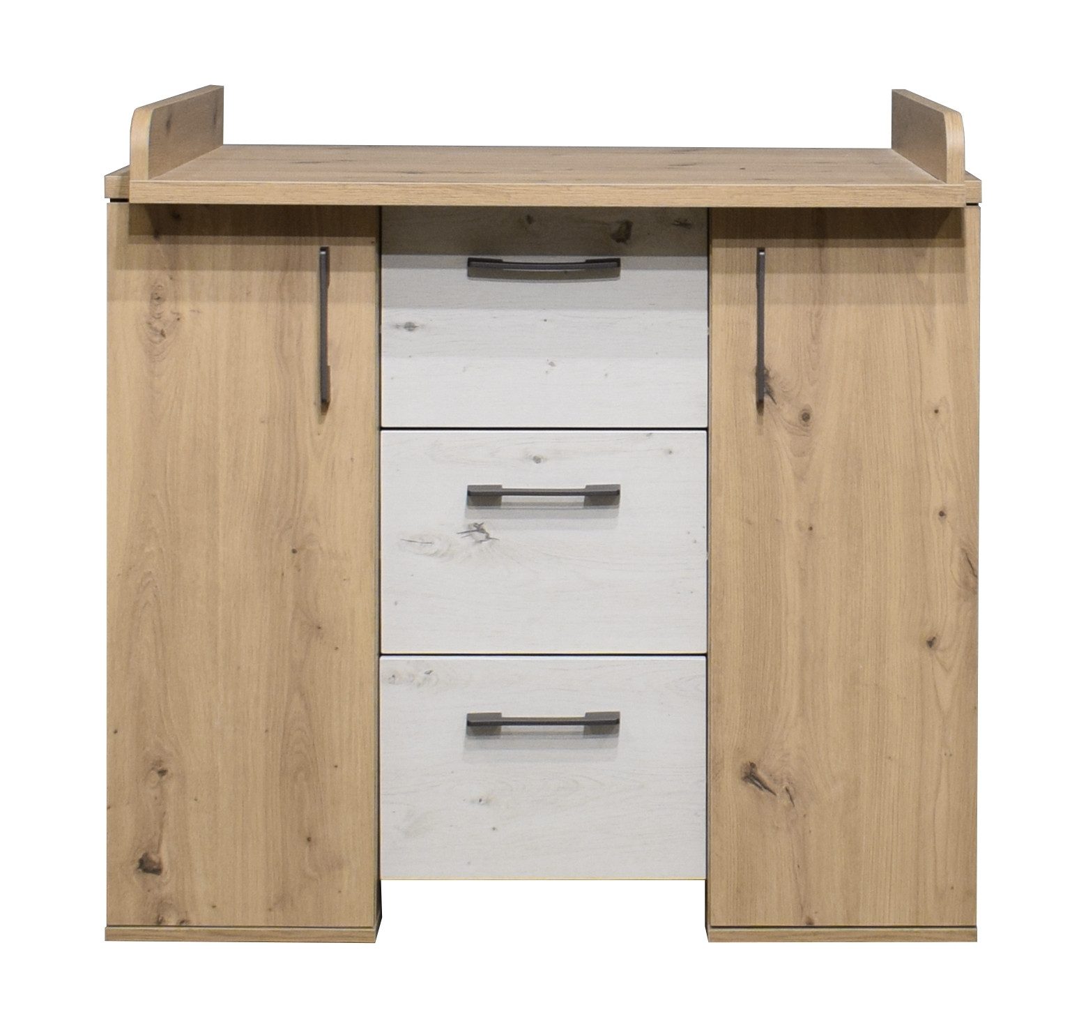 Mäusbacher wrap chest in prickly decor / artisan white - 97x92x48 (WxHxD)