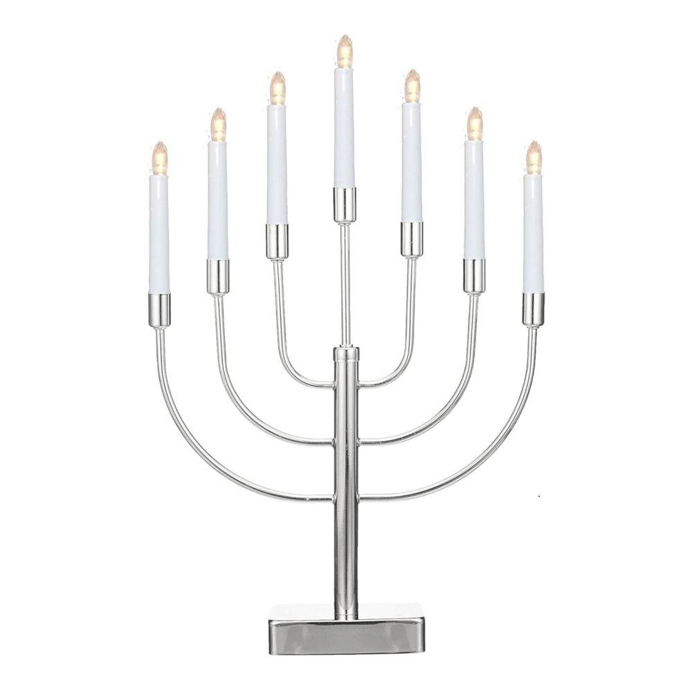 Seasonals LED Fensterleuchter LED-Metalleuchter "Anywhere" silber / chrom 1 günstig online kaufen