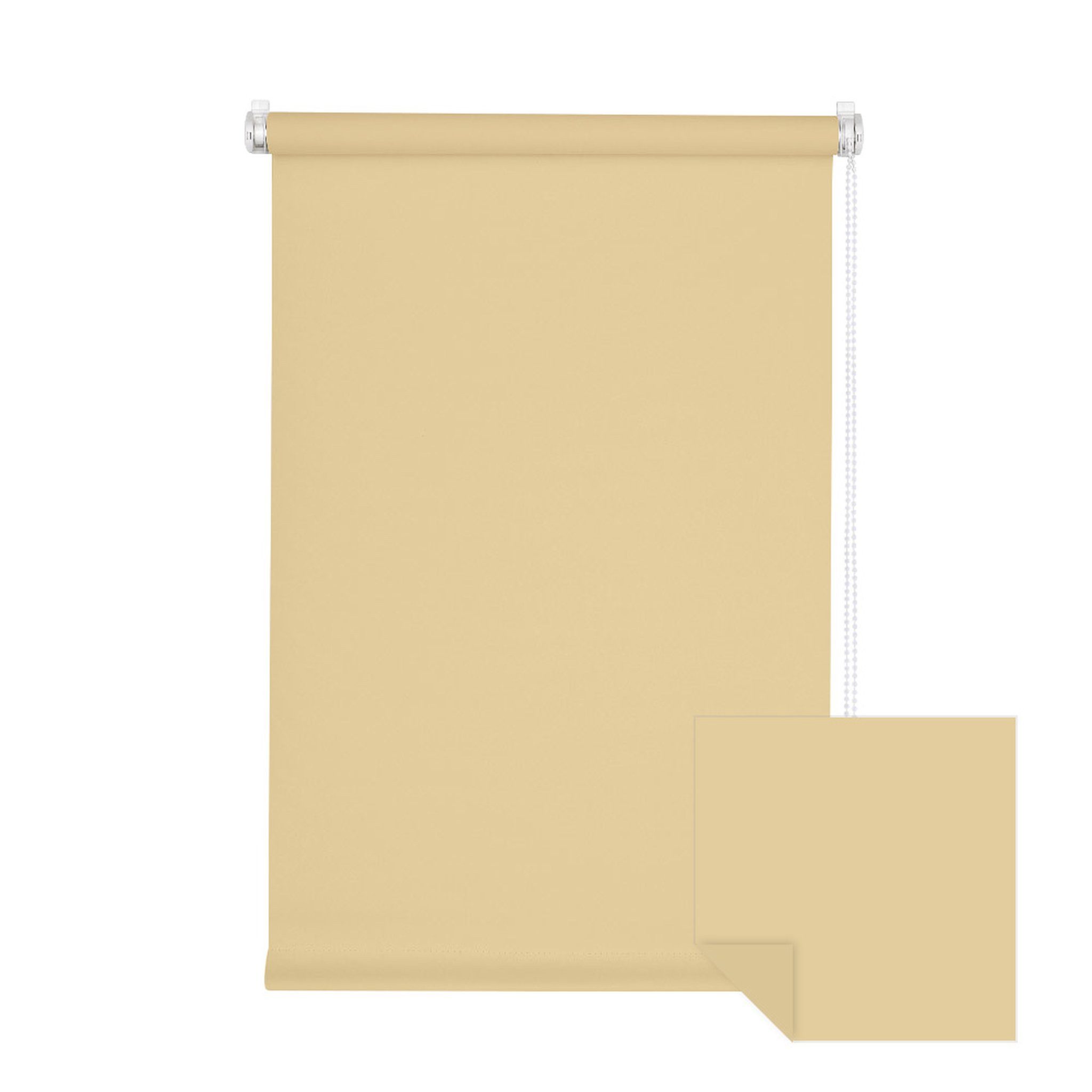 Verdunklungsrollo Klemmfix Tenebra Verdunkelungsrollo, 55 x 160 cm, beige, Victoria M., blickdicht, ohne Bohren, in Führungsschienen, Klemmfix, Verdunkelung, Mit Magnet. energiesparend