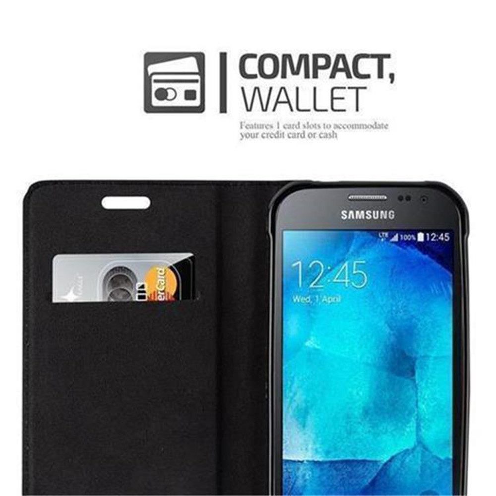 Cadorabo Handyhülle für Samsung Galaxy XCover 3 Hülle Samsung Galaxy XCover 3, Hülle Schutzhülle mit Standfunktion, Magnetverschluss und Kartenfach
