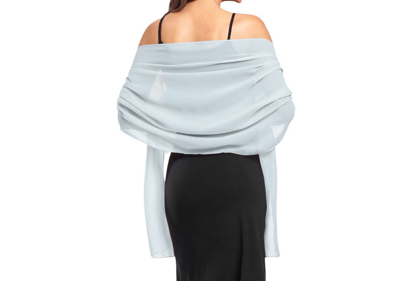 Coonoor Modeschal Eleganter Chiffon-Schal für Damen – Weiche Stola, (1-St), für Abendkleider, Hochzeiten & festliche Anlässe