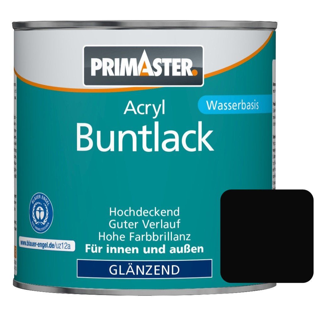 Primaster Acryl-Buntlack ml Primaster RAL 9005 Buntlack 125 Acryl