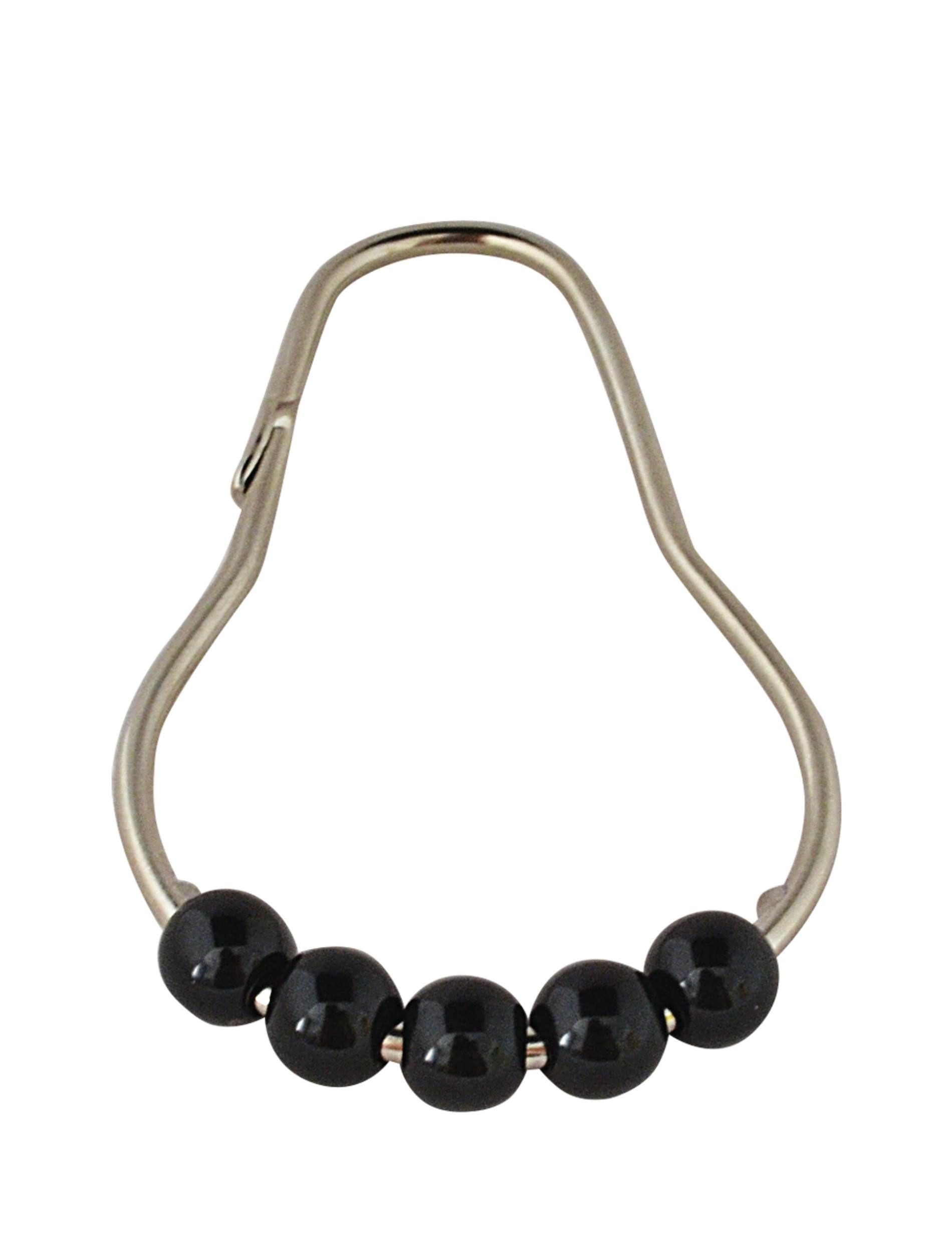 Ridder Duschvorhangringe Villach Chrom-schwarz günstig online kaufen