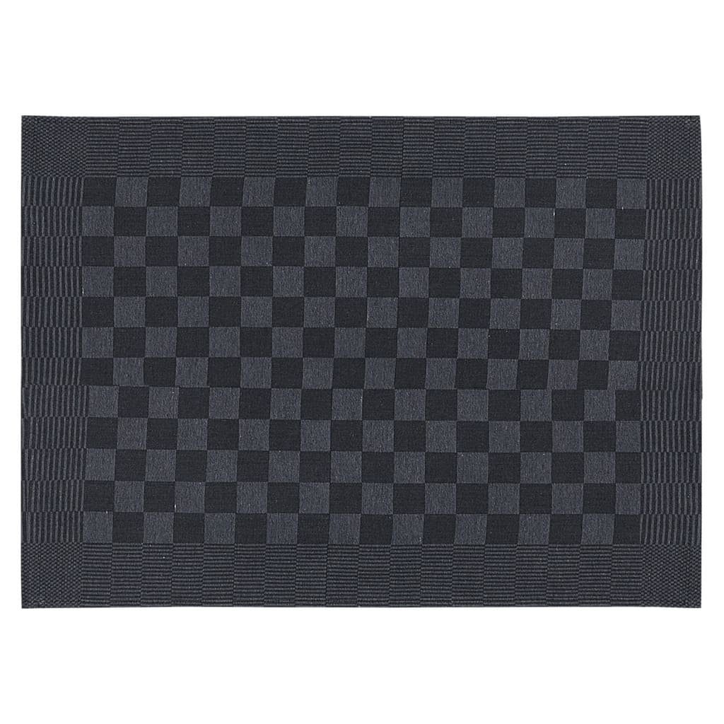 Baumwolle und Handtuch 50x70 10 Schwarz Stk cm Geschirrtücher Grau vidaXL
