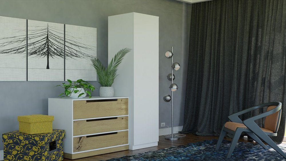 Home Collective Garderobenschrank Garderobe Mehrzweckschrank weiß günstig online kaufen