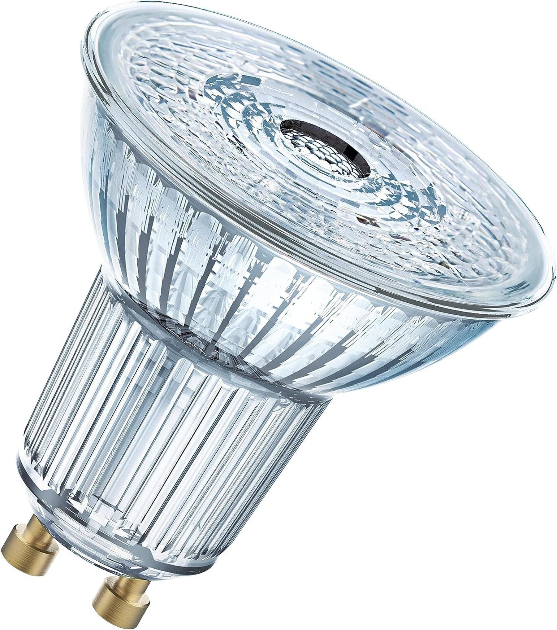 Osram LED-Leuchtmittel OSRAM-Dimmbare-LED-Reflektorlampen-mit-GU10-Sockel, GU10, 50W PACK] 4000K Lampe Halogen Kaltweiss, [5ER Dimmbar