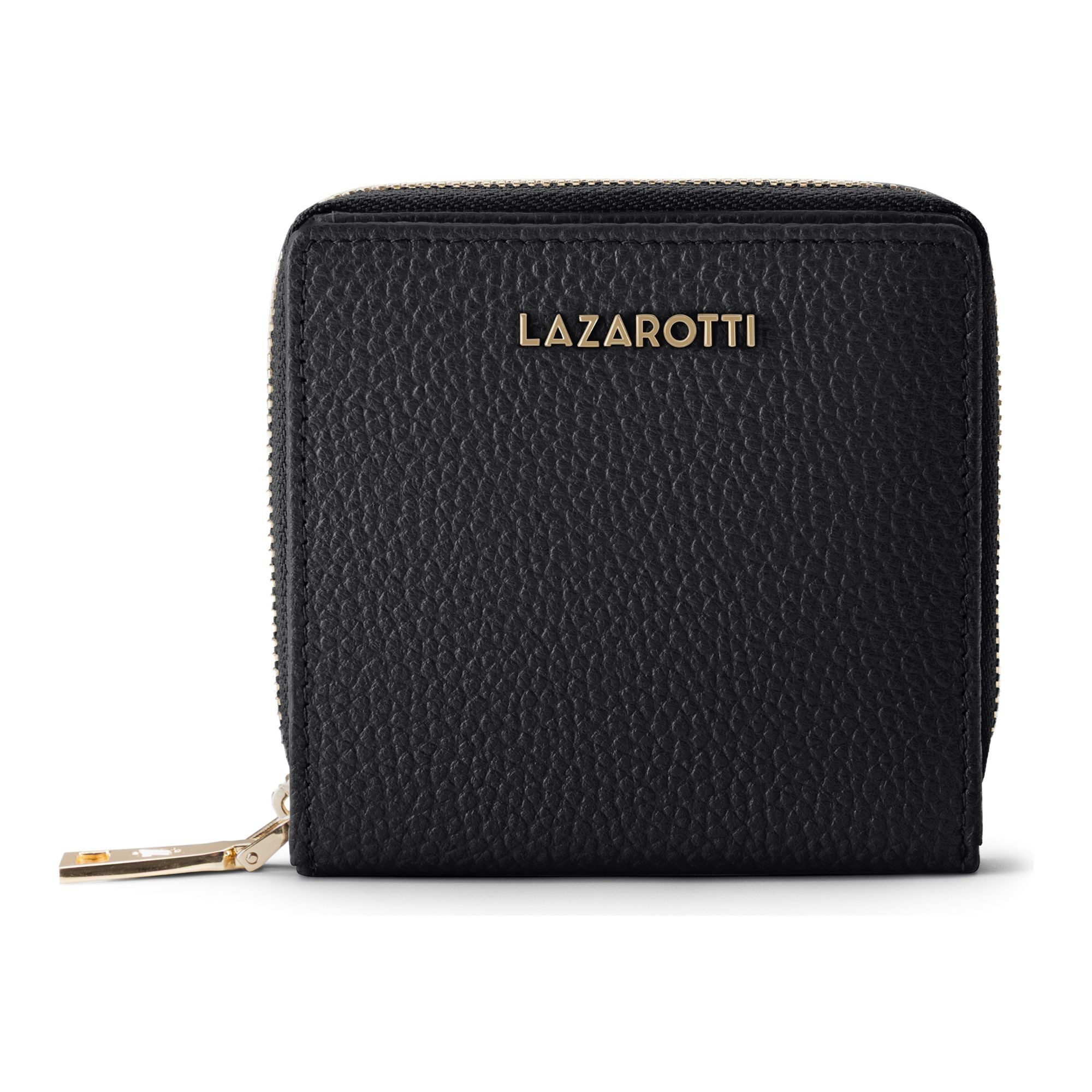 Lazarotti Geldbörse Bologna Leather Medium Zip-Around Geldbörse Leder 10 cm