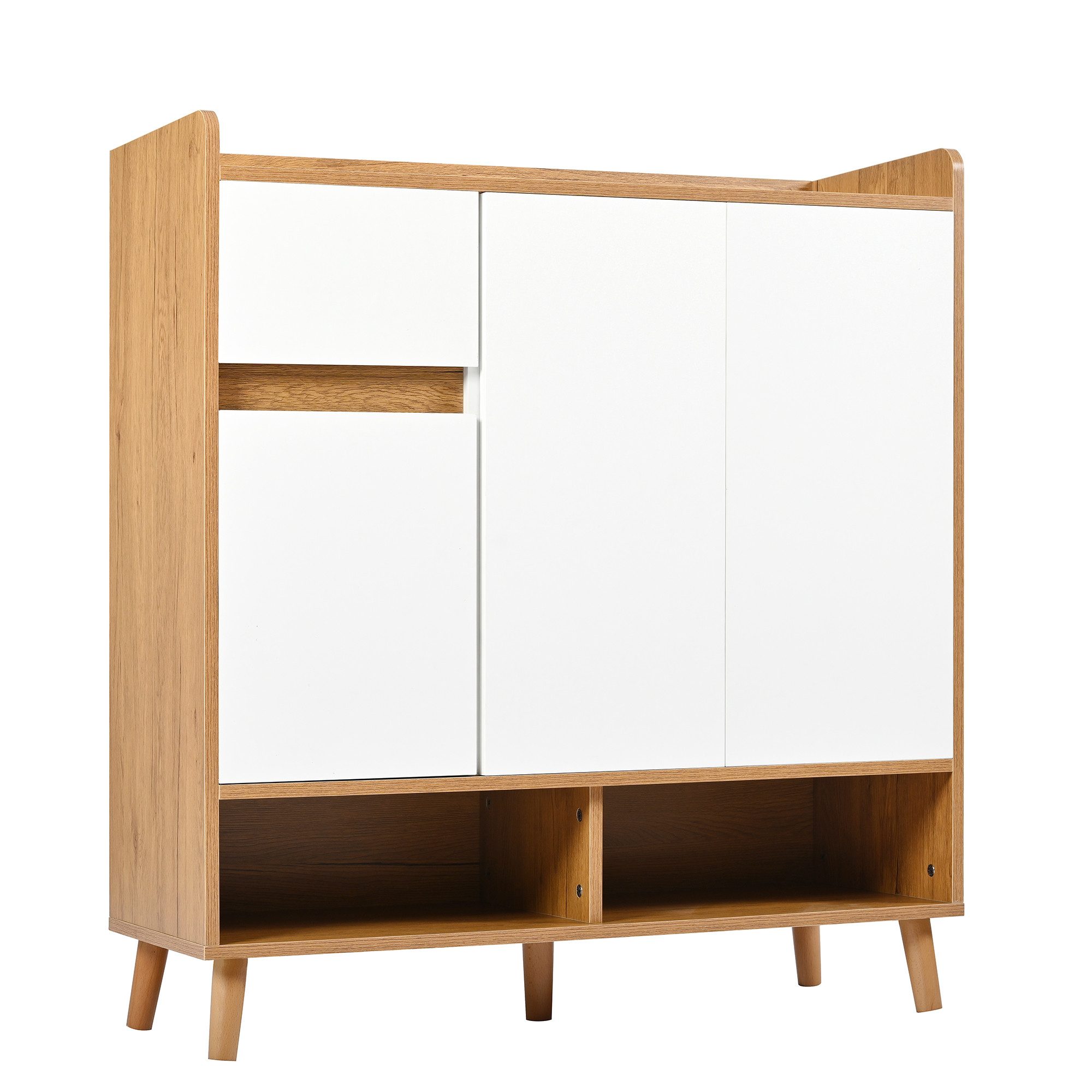 Merax Schuhschrank mit 1 Schublade, 2 Türen und Stauraum (1-St., Schuhschra günstig online kaufen