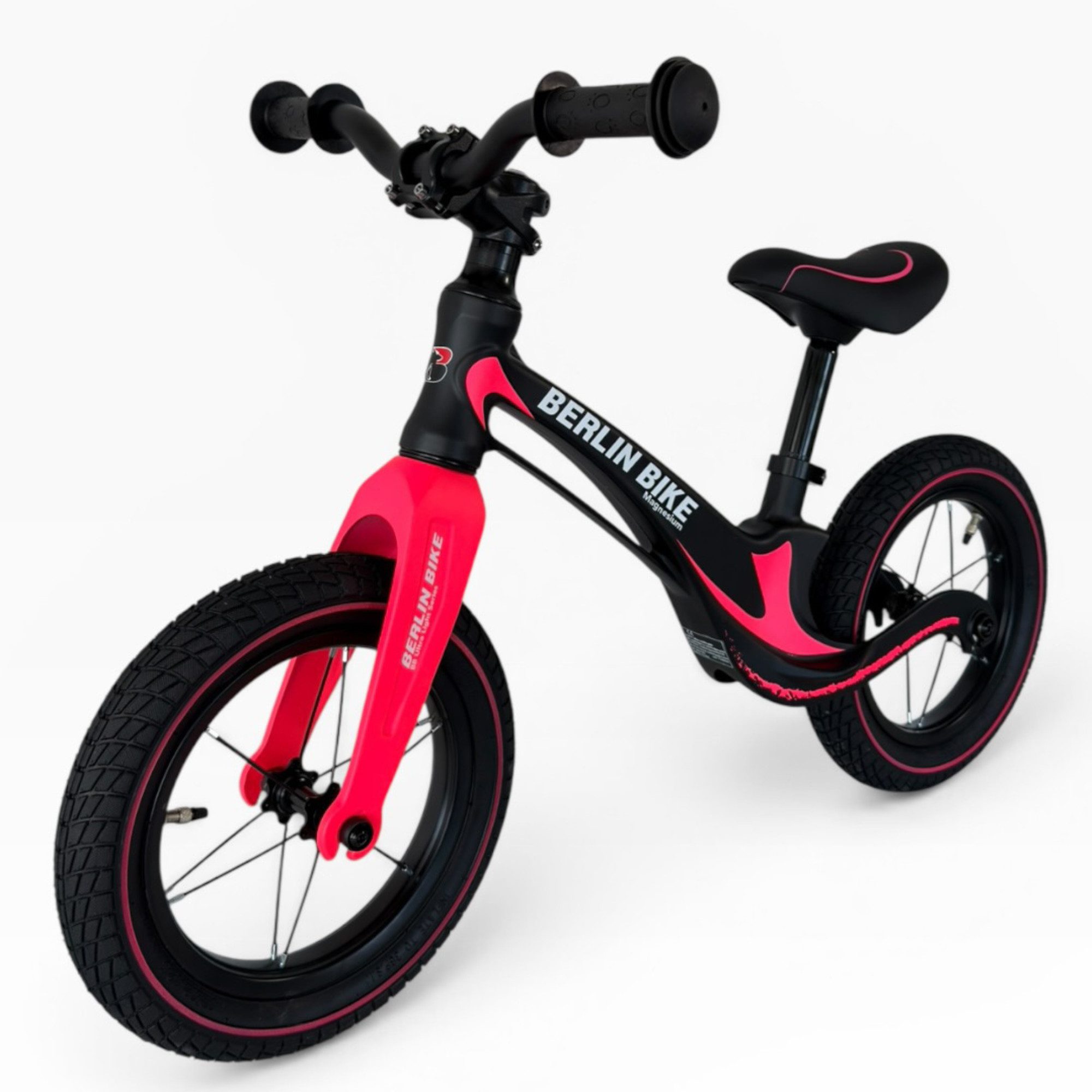BERLIN BIKE Laufrad Magnesium Kinderlaufrad 12-Zoll - ideales Geschenk für Kinder 12 Zoll, Spielerisch Balance und Motorik fördern
