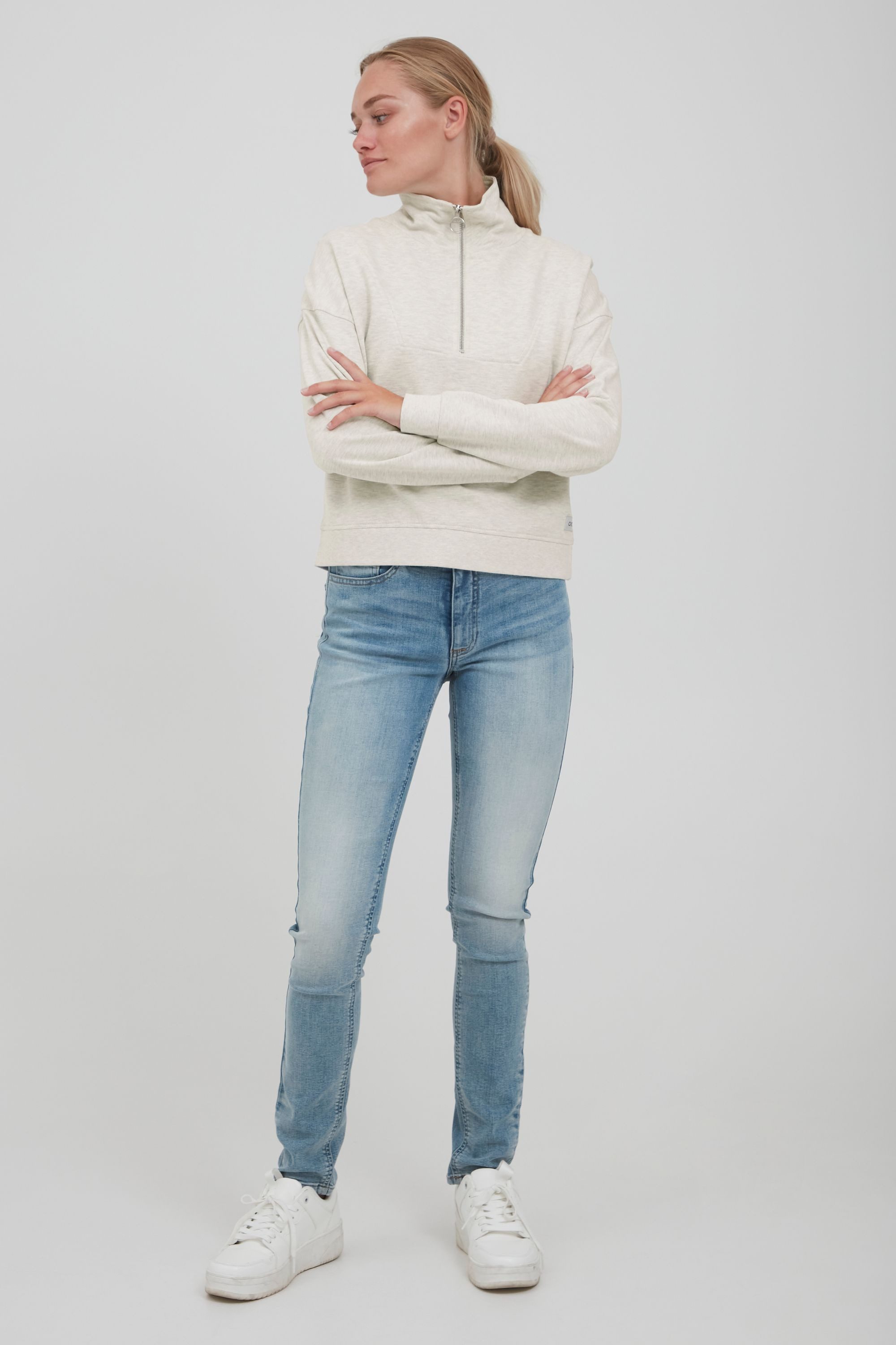 OXMO Troyer OXGrethe Sweatpullover mit Stehkragen günstig online kaufen