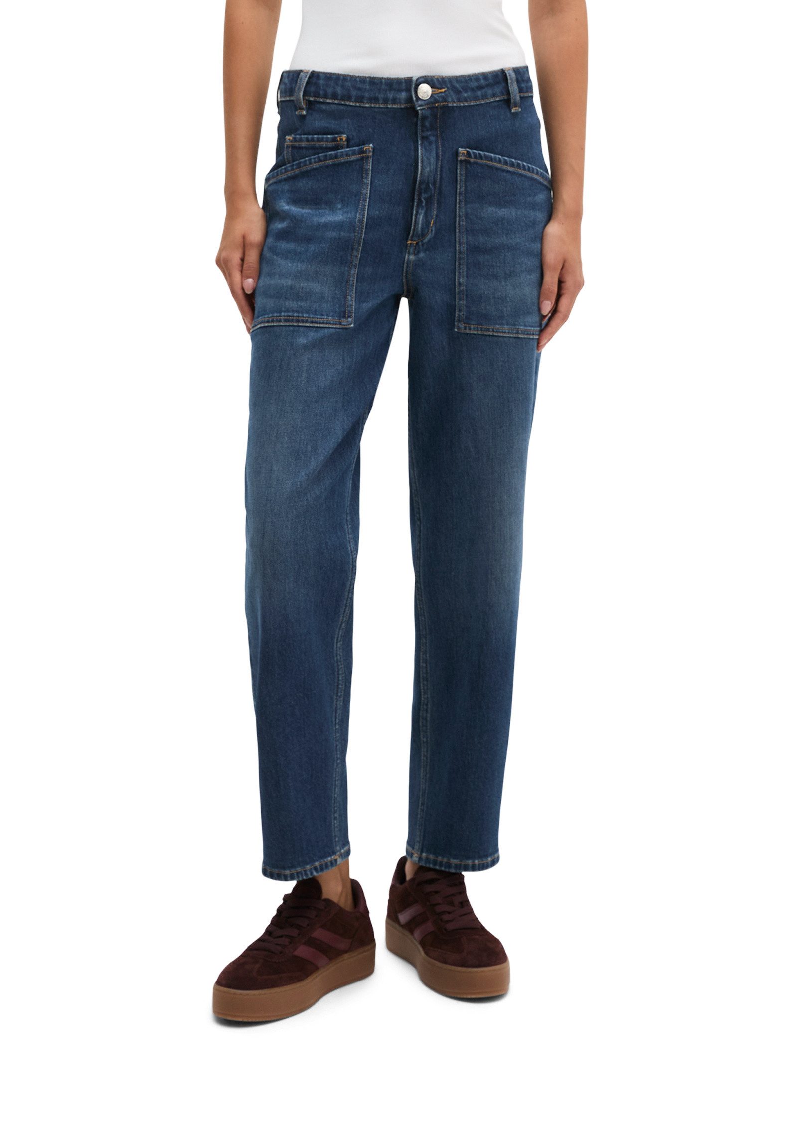 Marc O'Polo Boyfriend-Jeans aus Bio-Baumwolle-Lyocell-Stretch