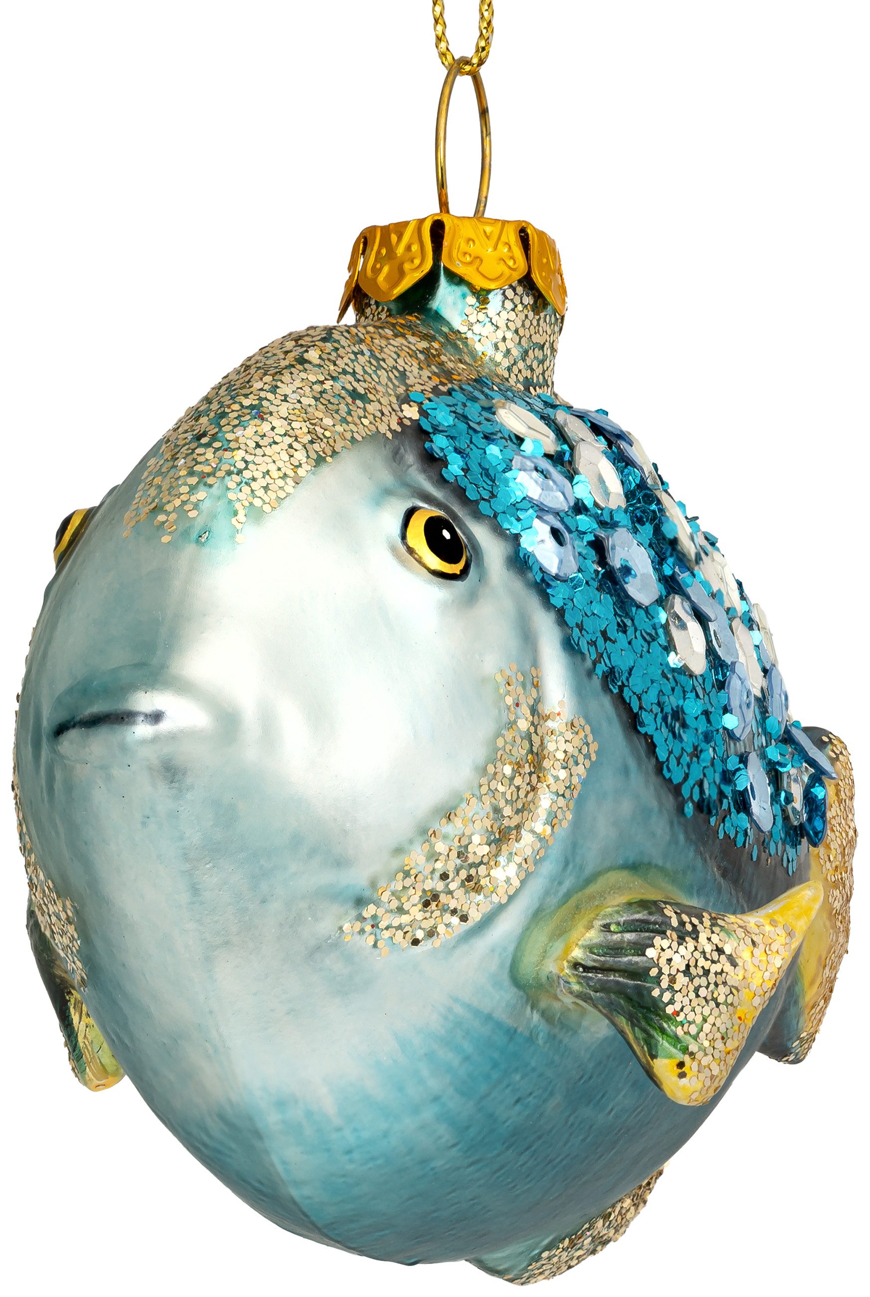 SIKORA Christbaumschmuck Doktorfisch besondere Weihnachtskugel Glas Anhänge günstig online kaufen