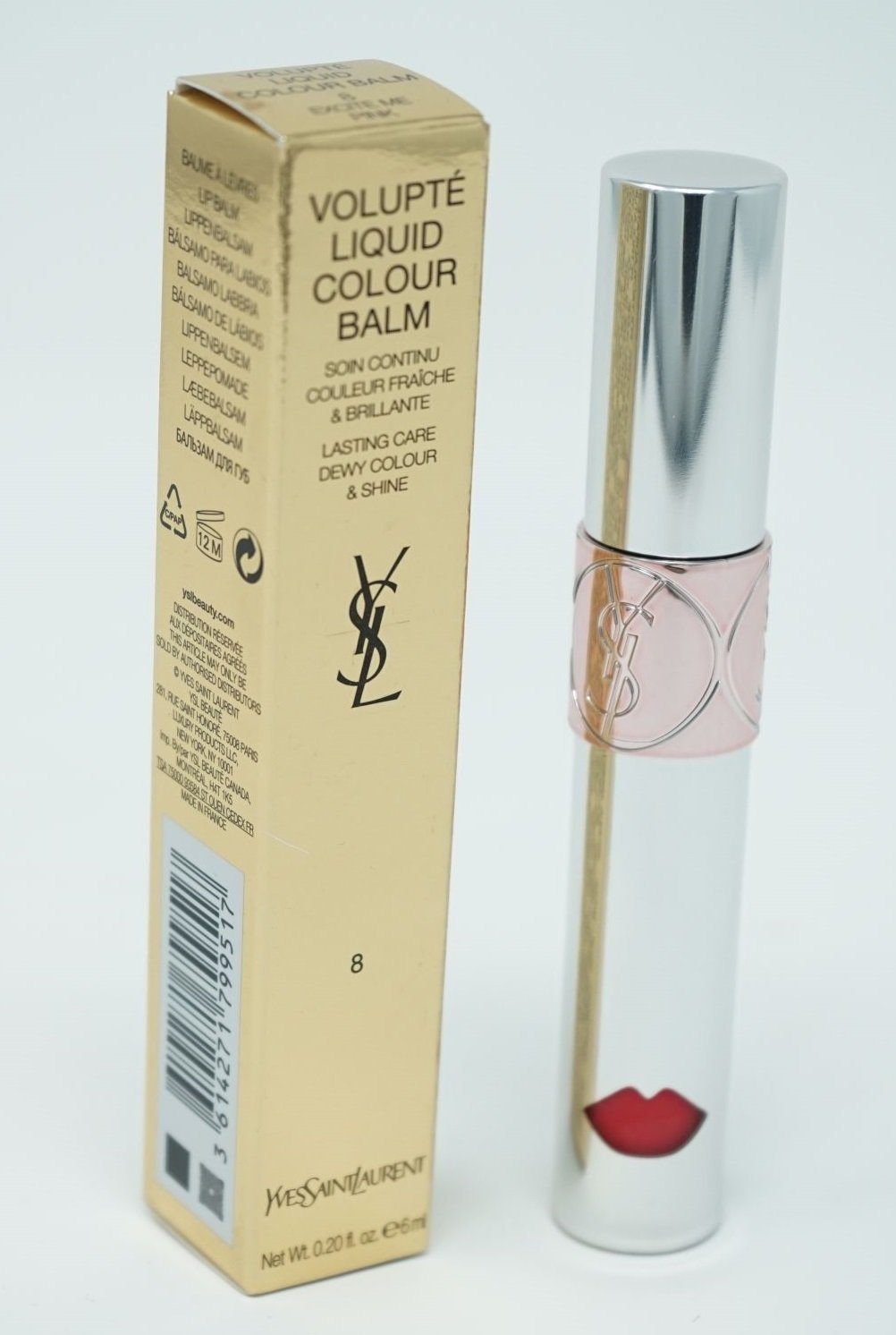 YVES SAINT LAURENT Lipgloss Yves Saint Laurent Volupte Liquid Lipgloss 8 Excite Me Pink