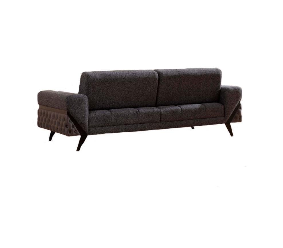 Möbel, Design Sofa 3er Grau 1 Couchen 3-Sitzer Sitzer Teile, Polster Sitz 3 in Europa Sofas Relax Made JVmoebel