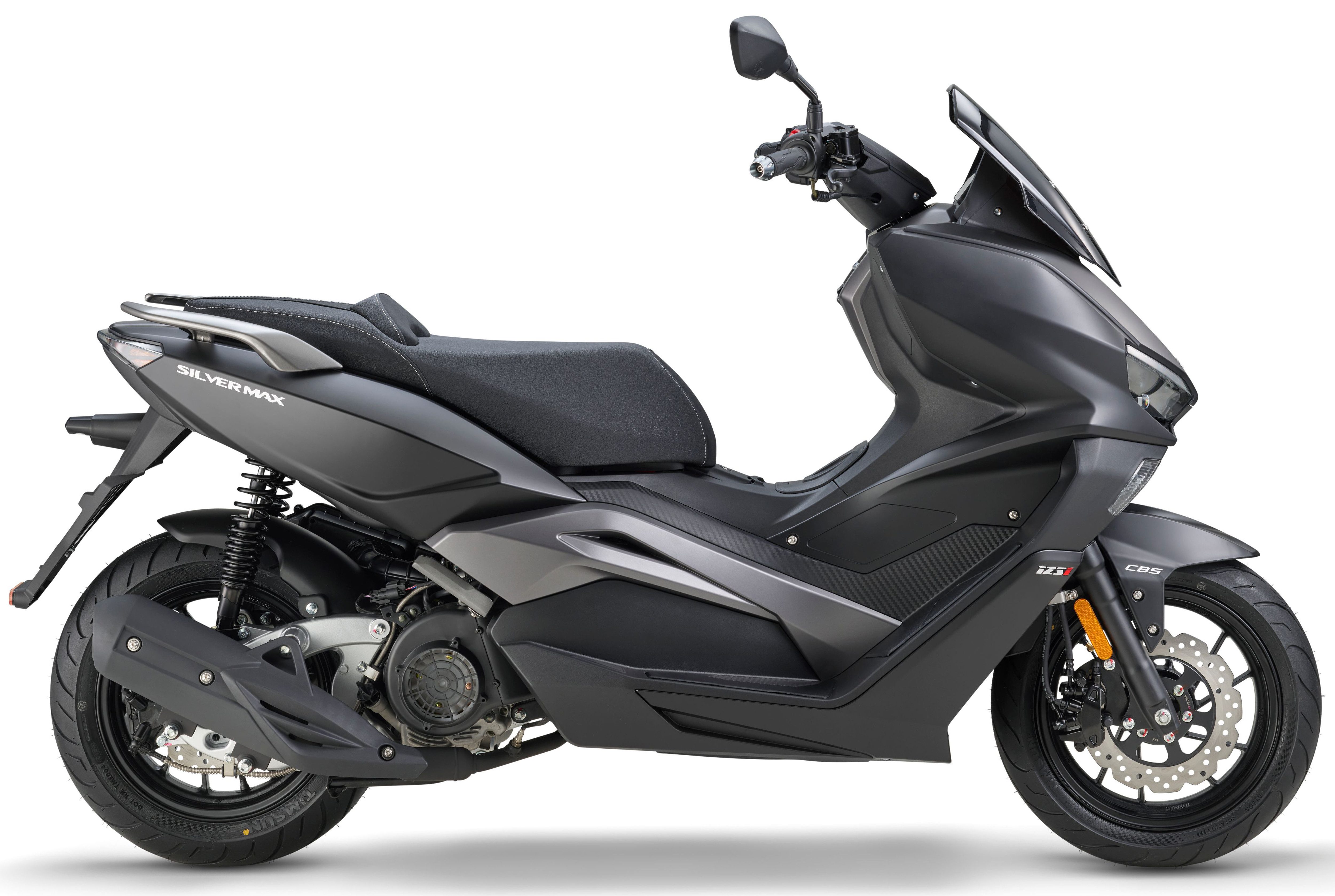 Luxxon Motorroller Silvermax 125 (85 km/h), E5+, Maxi-Scooter, matt-anthrazit, 125 ccm, 85 km/h, Euro 5+, Euro 5+, Windschild, CBS, USB-Anschluss, Maxi-Scooter, Keyless Go