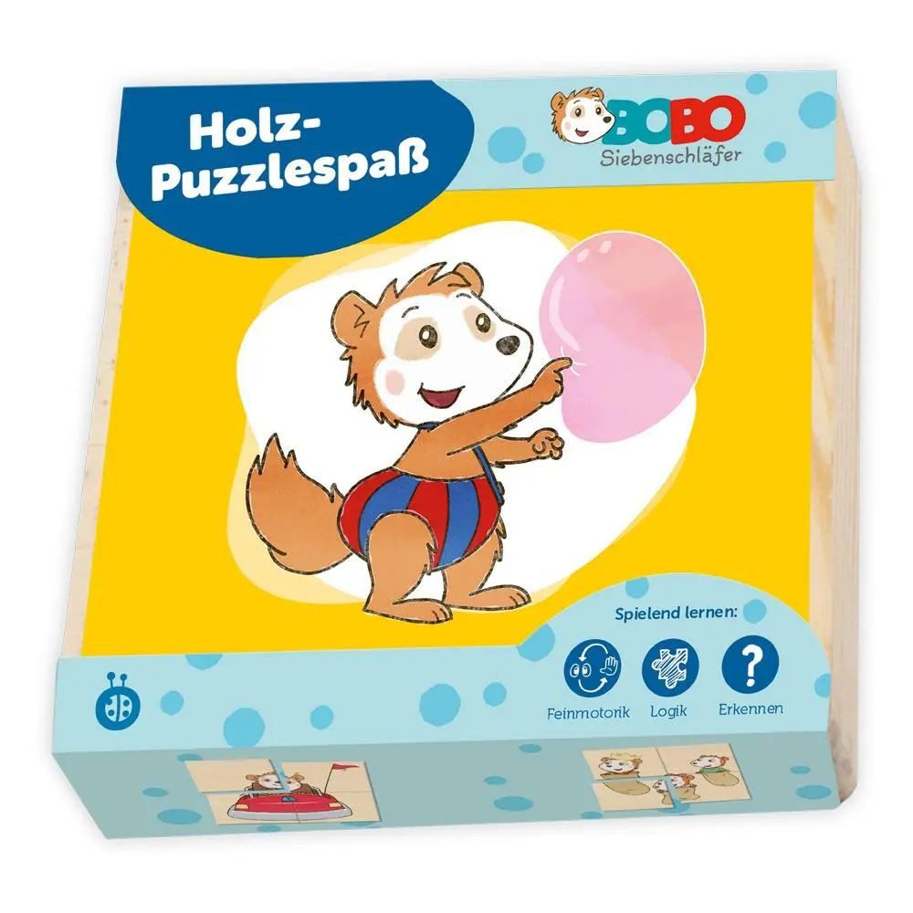Trötsch Verlag Puzzle Trötsch Bobo Siebenschläfer Erster Puzzlespaß Holzpuzzle, Puzzleteile