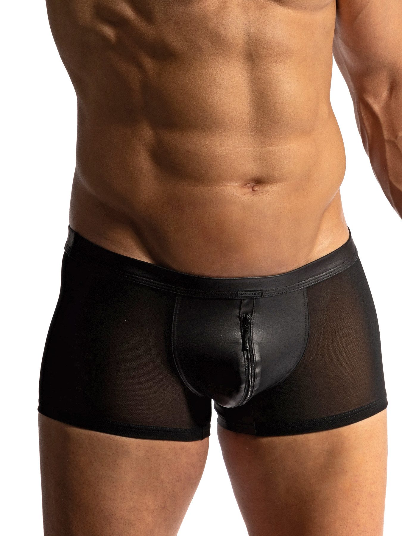 Retro Pants MANSTORE M2419 Zipped Pants black