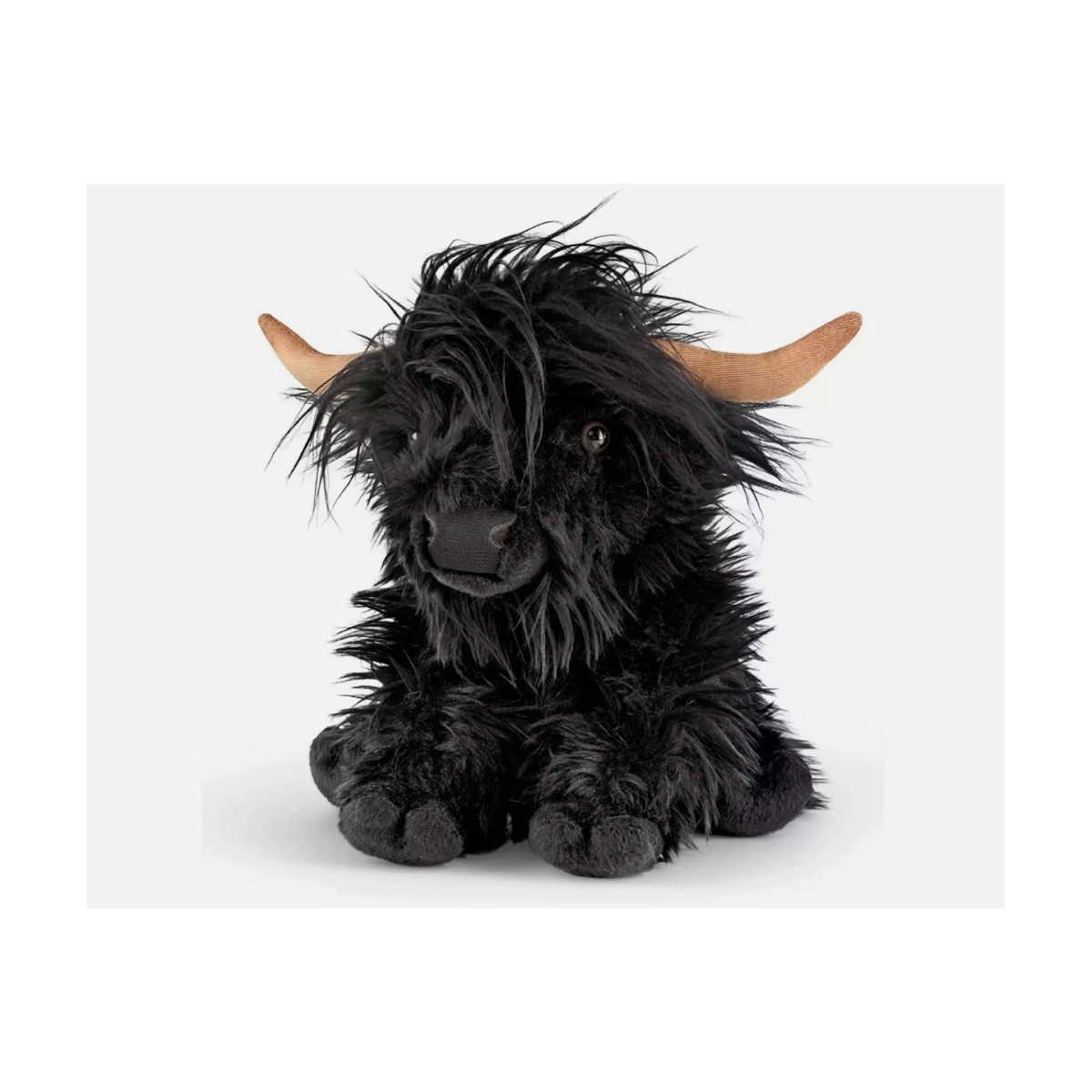 Living Nature Kuscheltier Living Nature - Highland Kuh schwarz 30cm ohne Sound