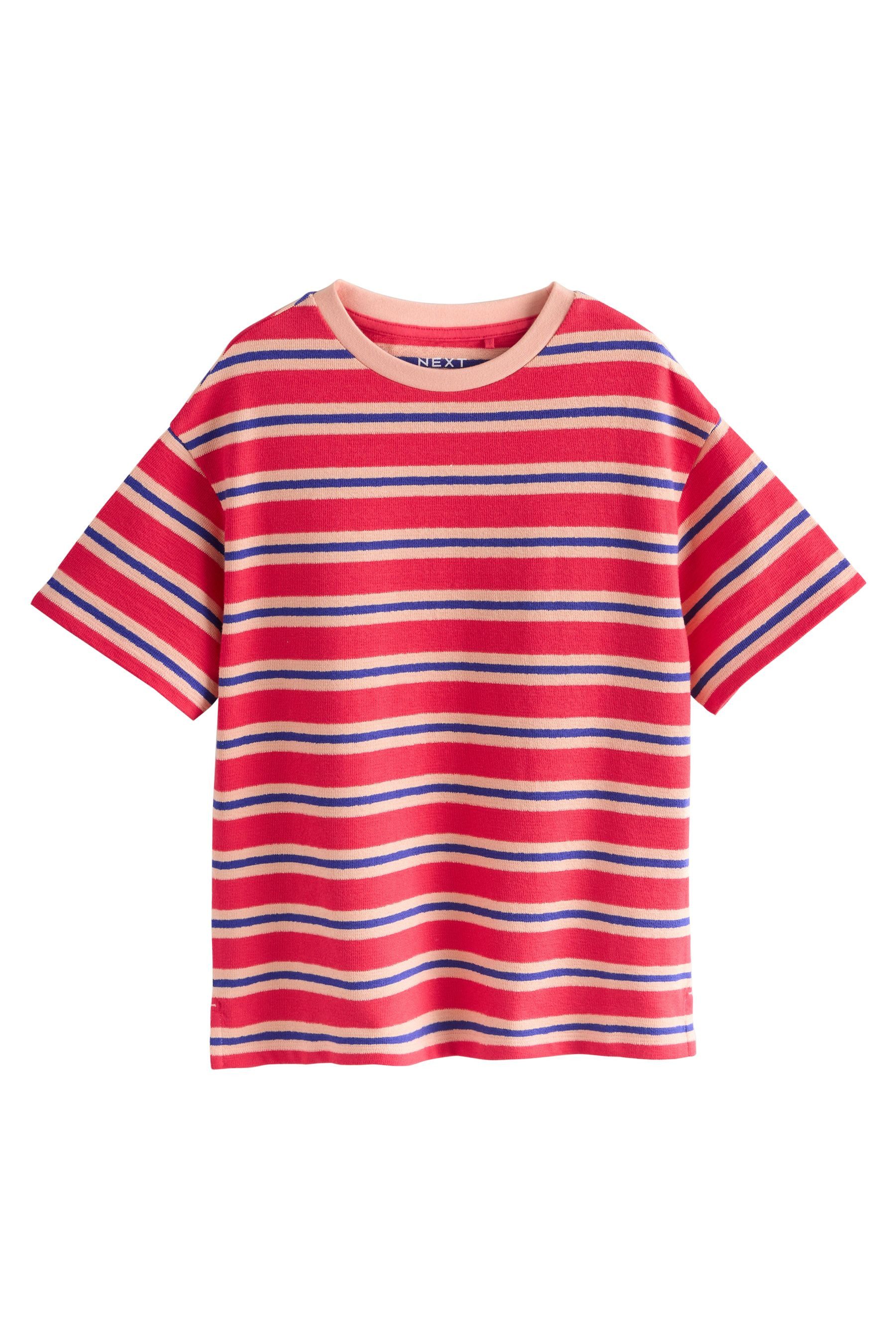 Next T-Shirt Strukturiertes Oversized Fit T-Shirt (1-tlg)
