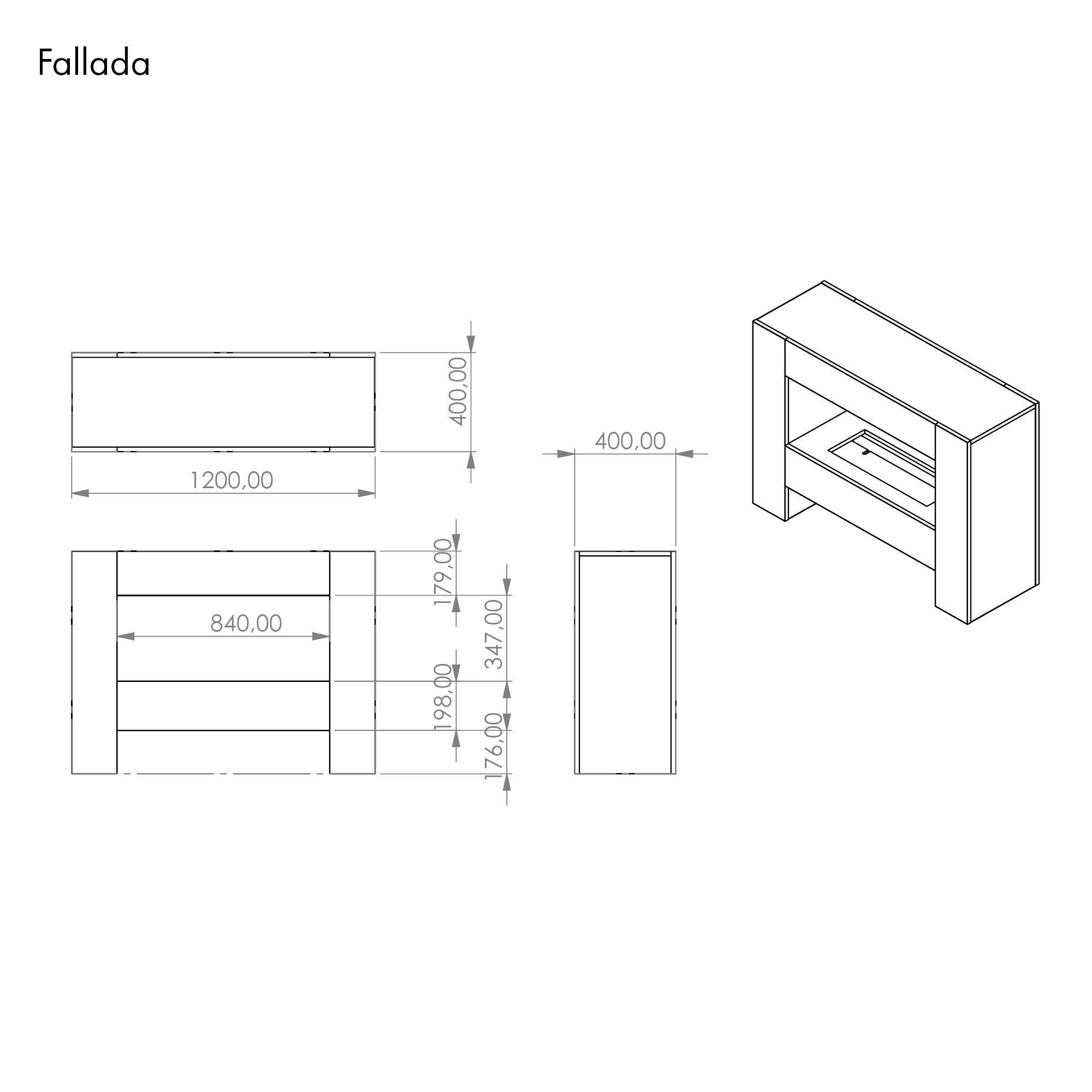 GLOW FIRE Elektrokamin Fallada Wasserdampf, Standkamin, Elektrischer Kamin, Wasserdampfkamin mit 3D Feuer und Knisterfunktion