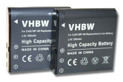 vhbw passend für Casio Exilim EX Serie Z25, Z30, Z200, Z100, Z1000, Z1050, Kamera-Akku 950 mAh