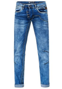 Rusty Neal Straight-Jeans RUBEN 30 mit angesagten Ziernähten