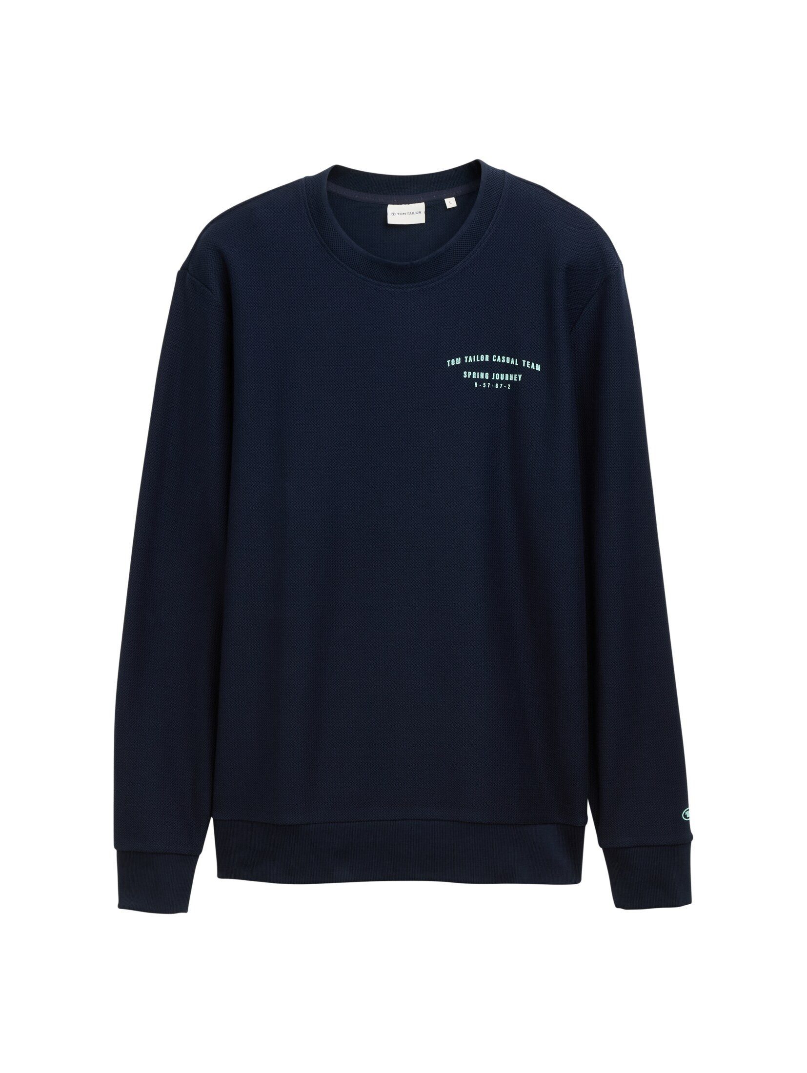 TOM TAILOR Sweatshirt Sweatshirt aus Baumwolle günstig online kaufen