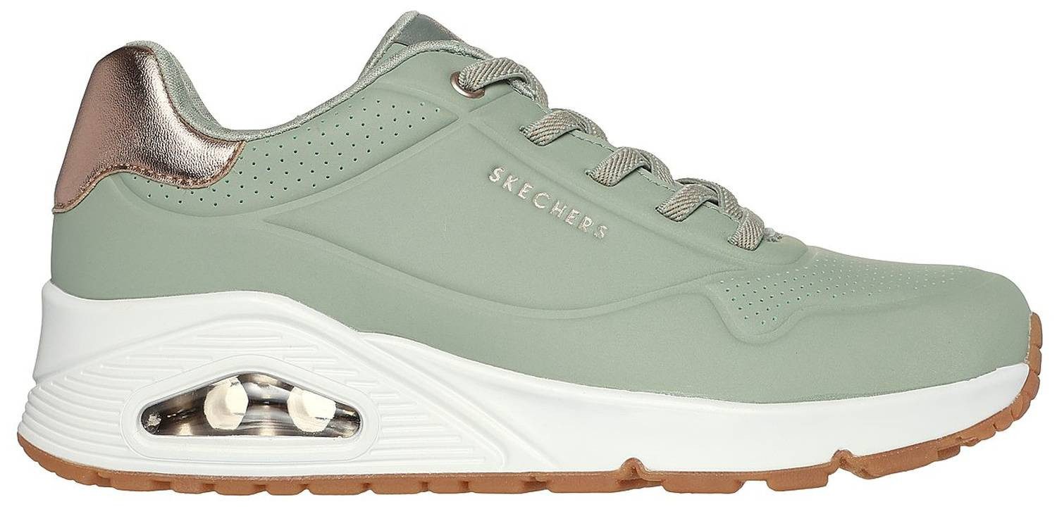 Skechers Skechers Uno Shimmer Away Sage Durabuck/ Rose Gold Sneaker günstig online kaufen