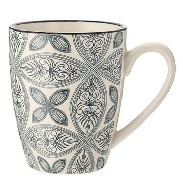 CEPEWA Tasse Kaffeebecher 6er Set im skandinavischen Design Ornamenten