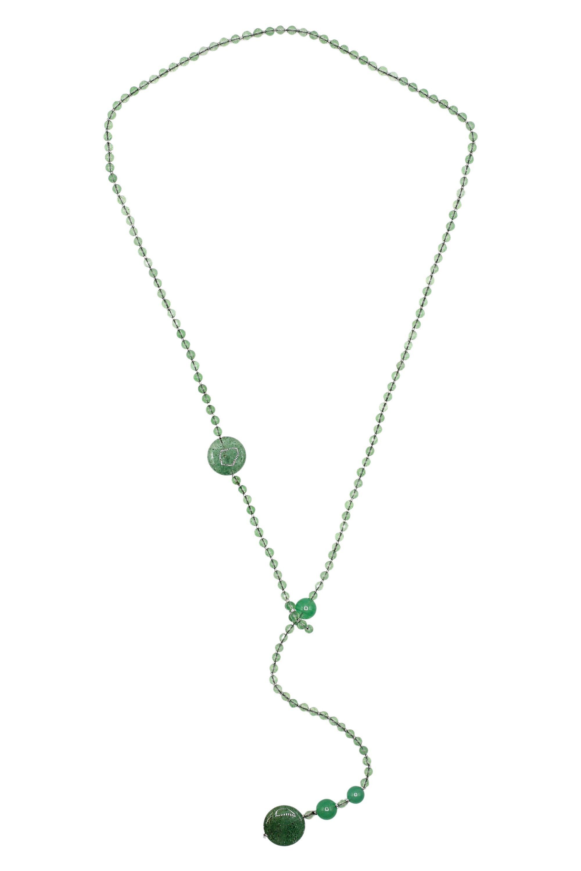 COLLEZIONE ALESSANDRO Lange Kette Catania, aus echten Glasperlen