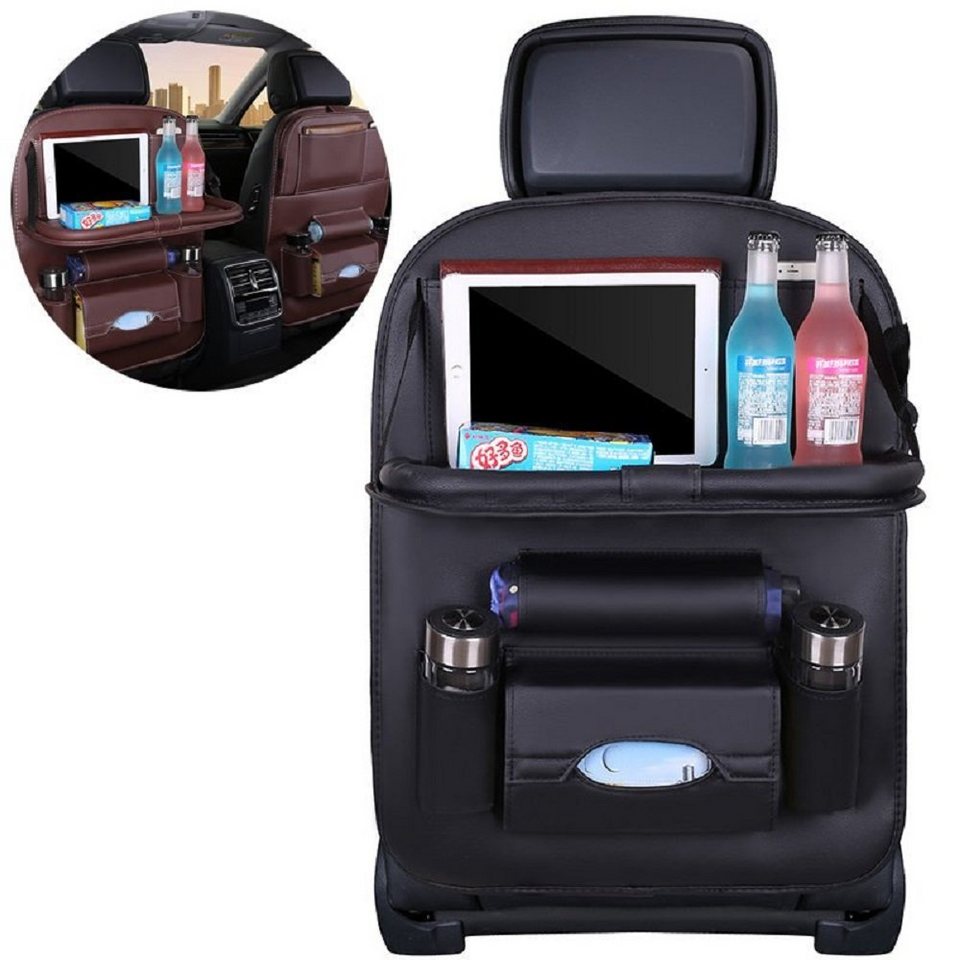 cofi1453 Organizer Auto Rücksitz KFZ Autositz Car Organizer Tasche  Autotasche Rücksitztasche Sitzschoner Sitzbezug Autotisch Ablage Mini  Wasserdicht