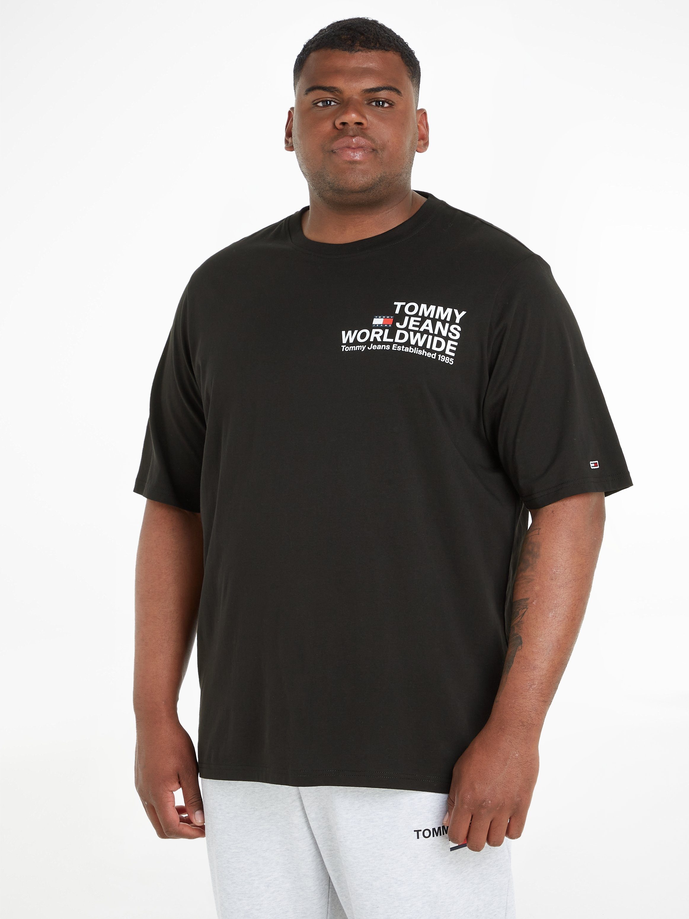 TEE WW Black PLUS TJM Tommy T-Shirt ENTRY CNCRT REG Plus Jeans