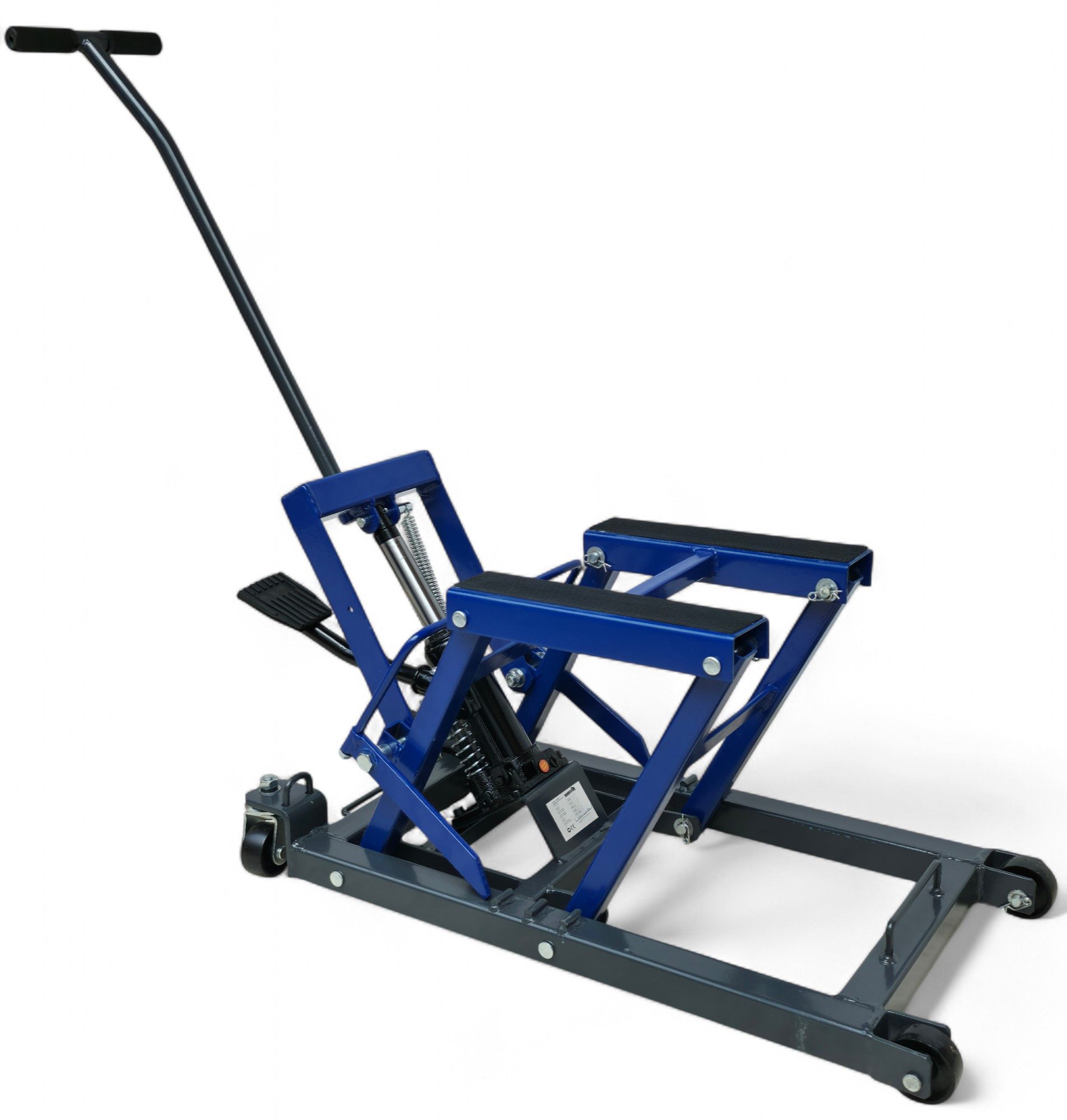 DeTec. Wagenheber Motorradhebebühne 680 kg Motorradheber Motorradlift mit Fußpumpe, max. Hubhöhe: 43 cm, Montagebock