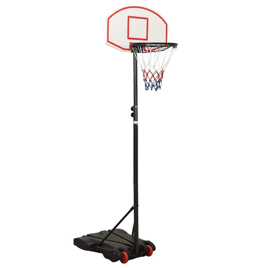 Basketballkorb Basketballständer Weiß 216-250 cm Polyethylen