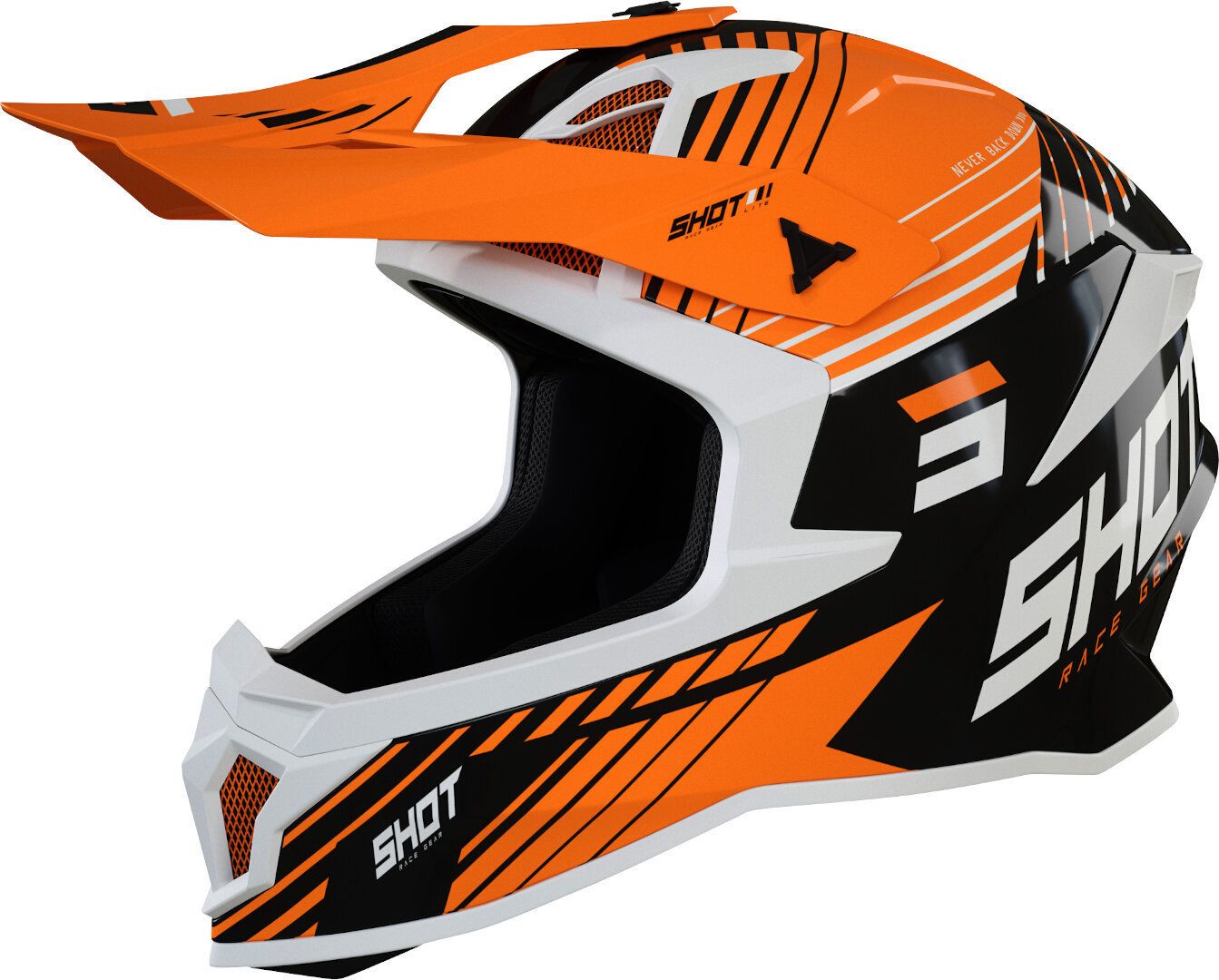 Shot Motocrosshelm Lite Fury Motocross Helm, Belüftet