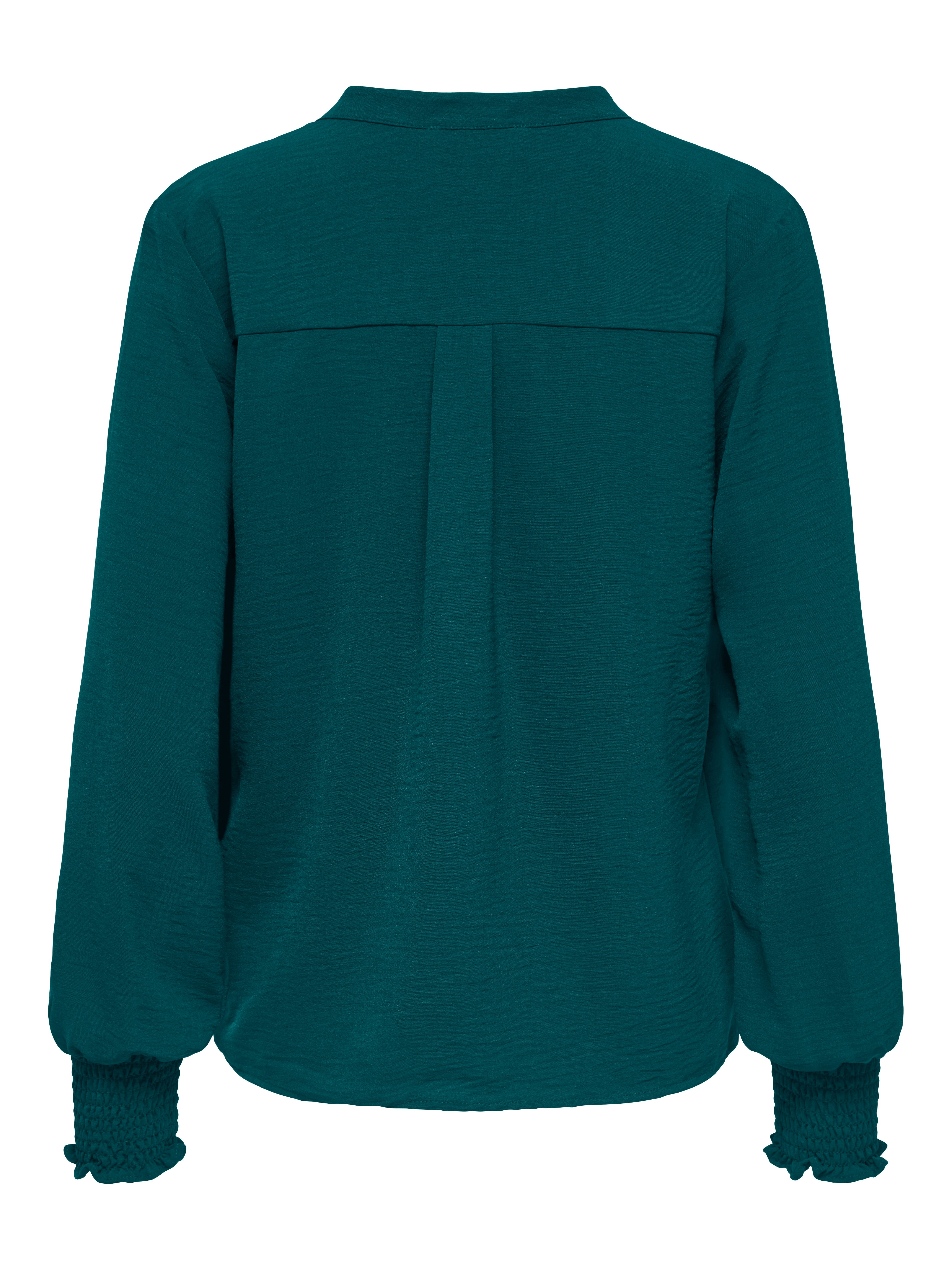 ONLY Blusenshirt ONLMETTE V-NECK LS SMOCK TOP NOOS WVN Kunstfaser, regular fit – Bild 5 von 5
