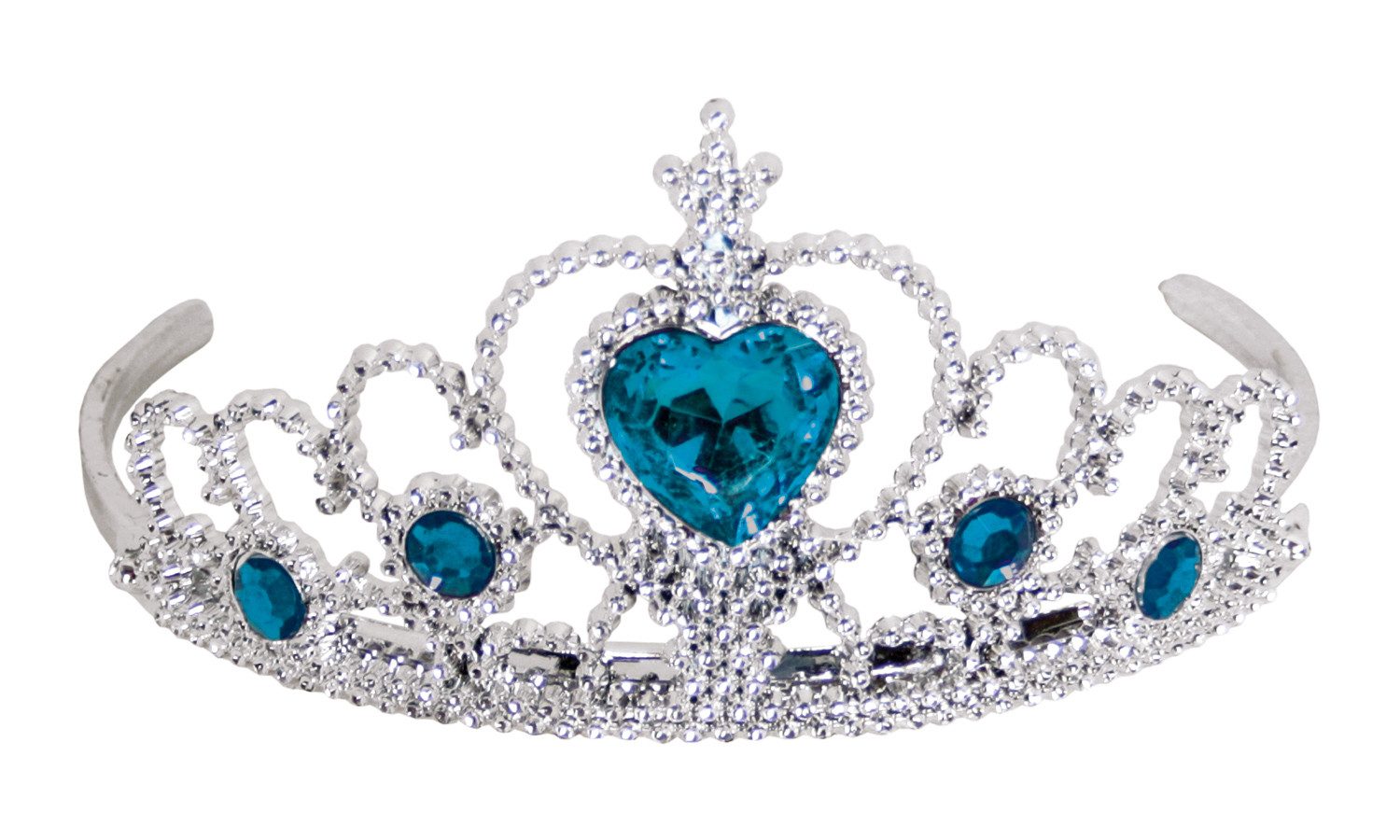 Holzspielerei Prinzessin-Kostüm Diadem farbig blau