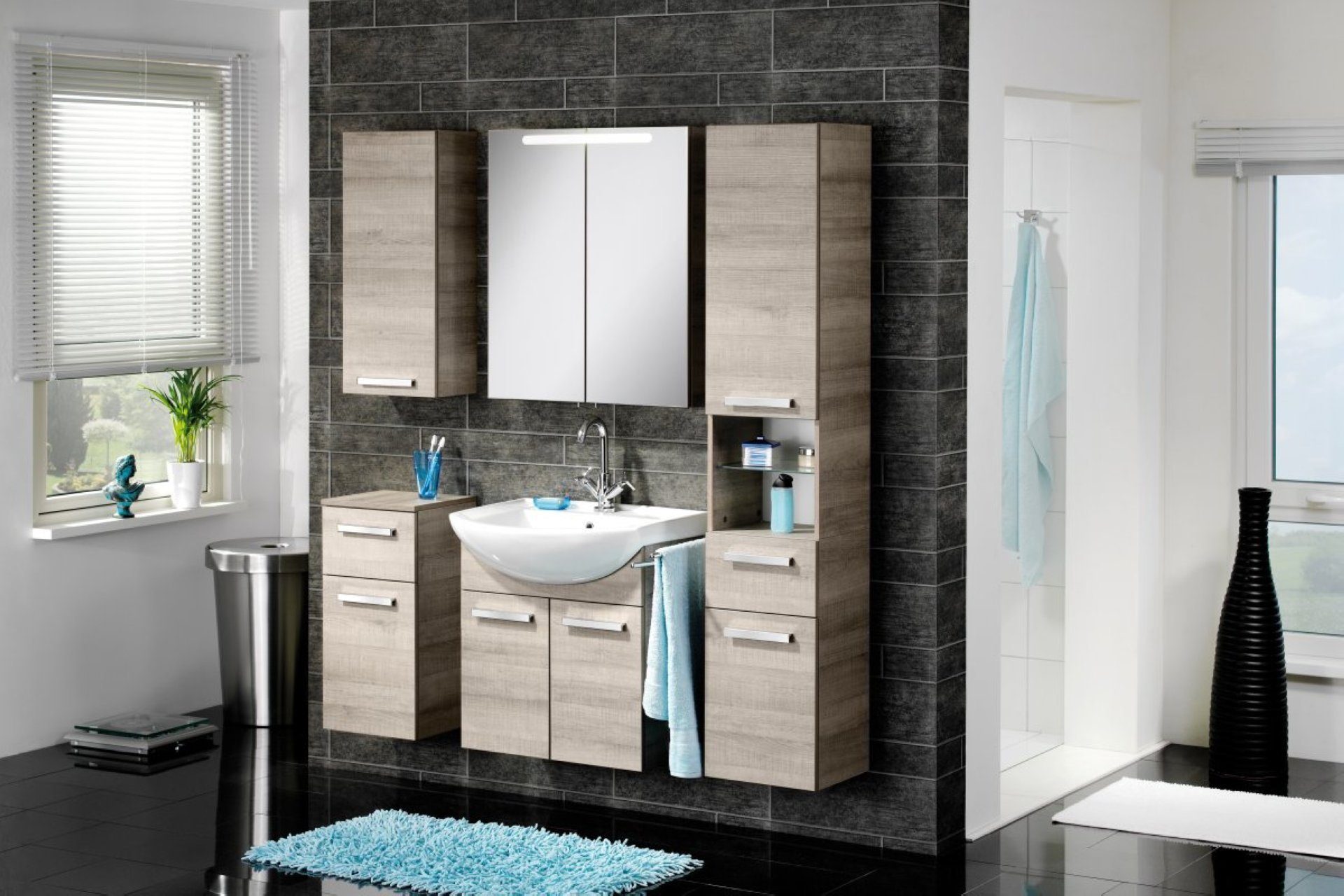 FACKELMANN Waschbeckenunterschrank Waschtisch-Unterschrank A-VERO