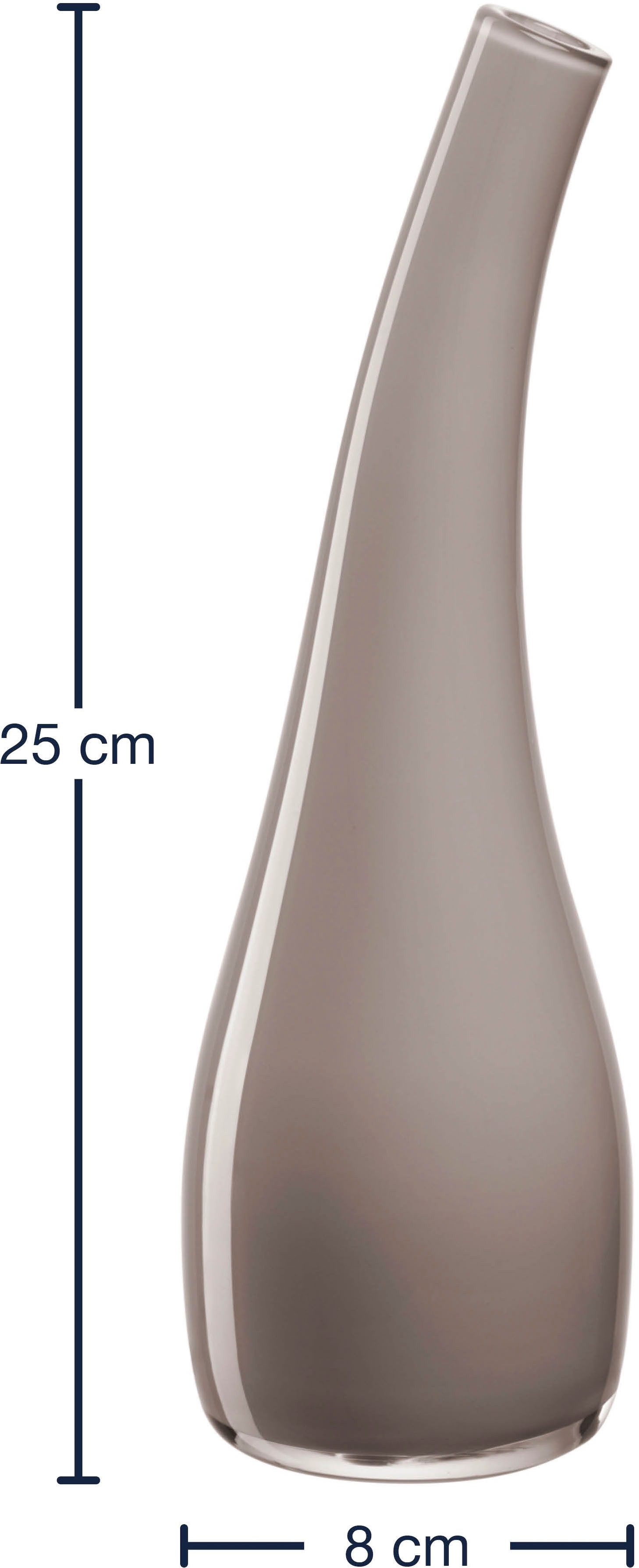 LEONARDO Dekovase Vase ARCO 25 cm taupe (1 St) – Bild 5 von 5
